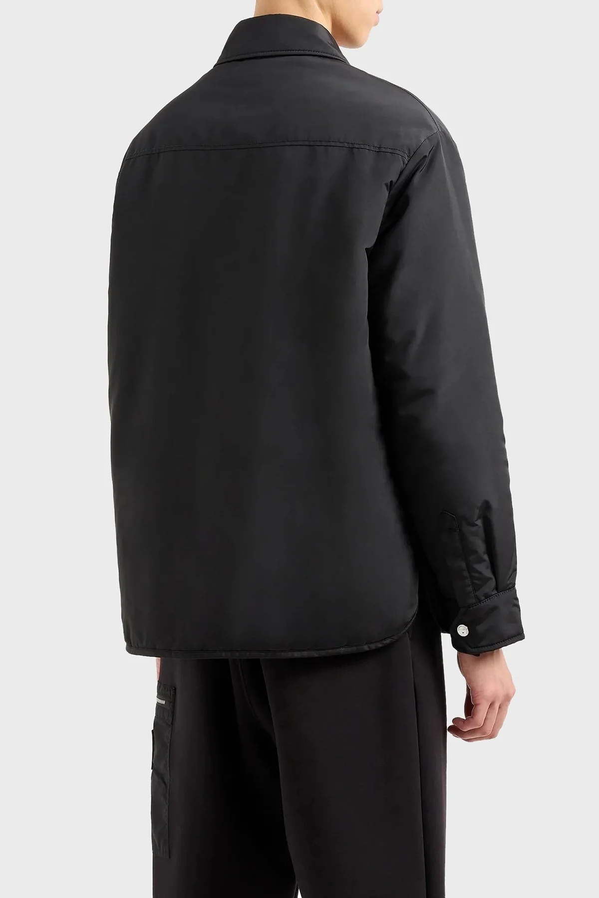 Armani Exchange Logolu Regular Fit Gömlek Yaka Erkek Ceket XM000031 AF10323 UC001 SİYAH - 2