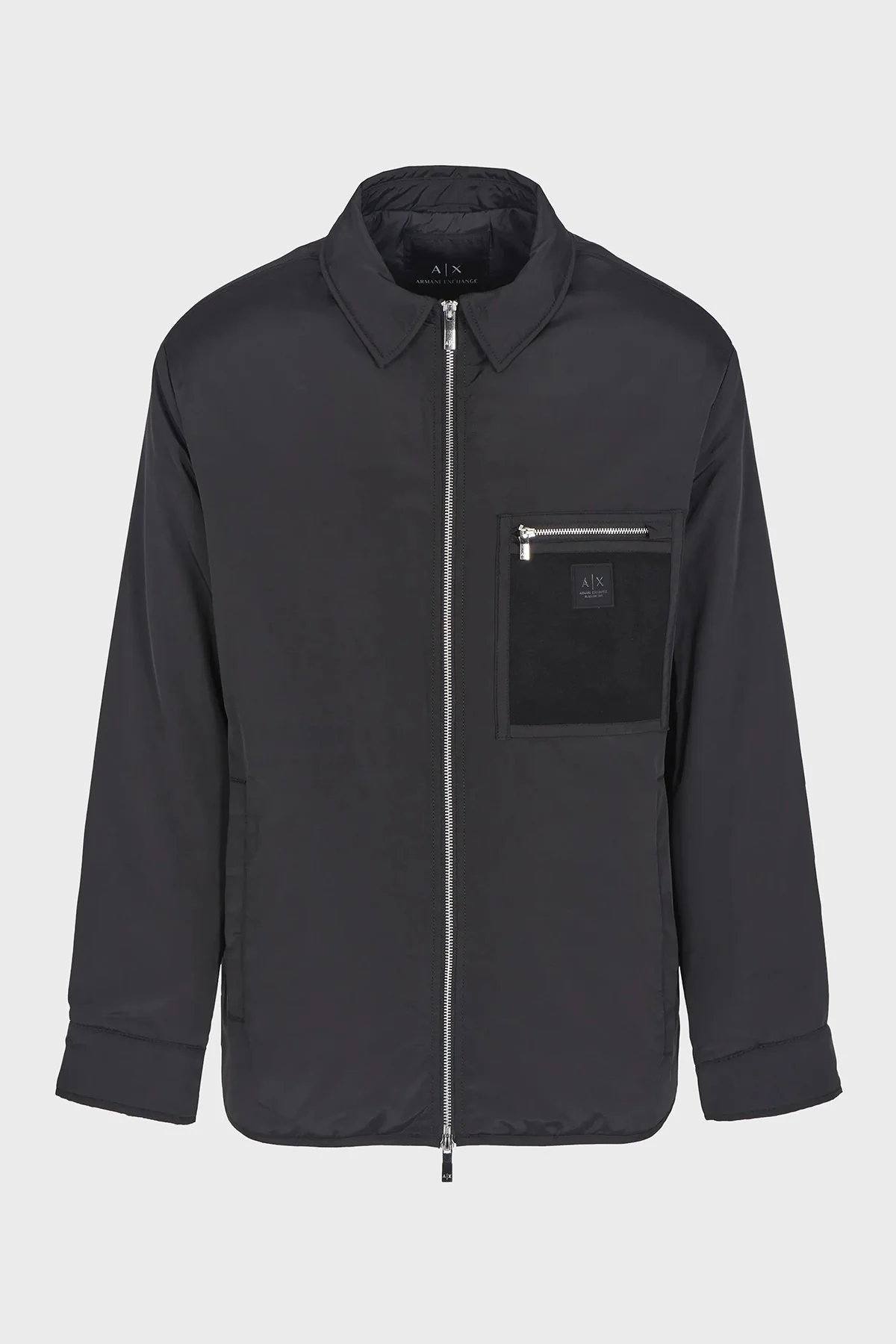 Armani Exchange Logolu Regular Fit Gömlek Yaka Erkek Ceket XM000031 AF10323 UC001 SİYAH - 5