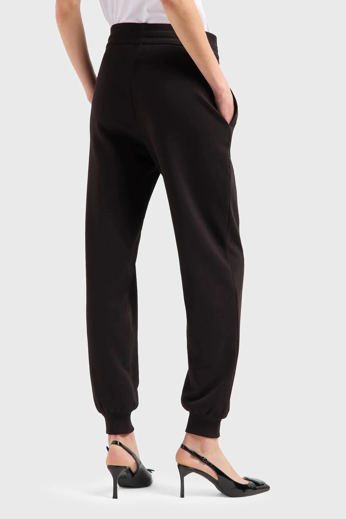 Armani Exchange Logolu Regular Fit Jogger Bayan Pantolon XW000017 AF10172 UC001 SİYAH - 2