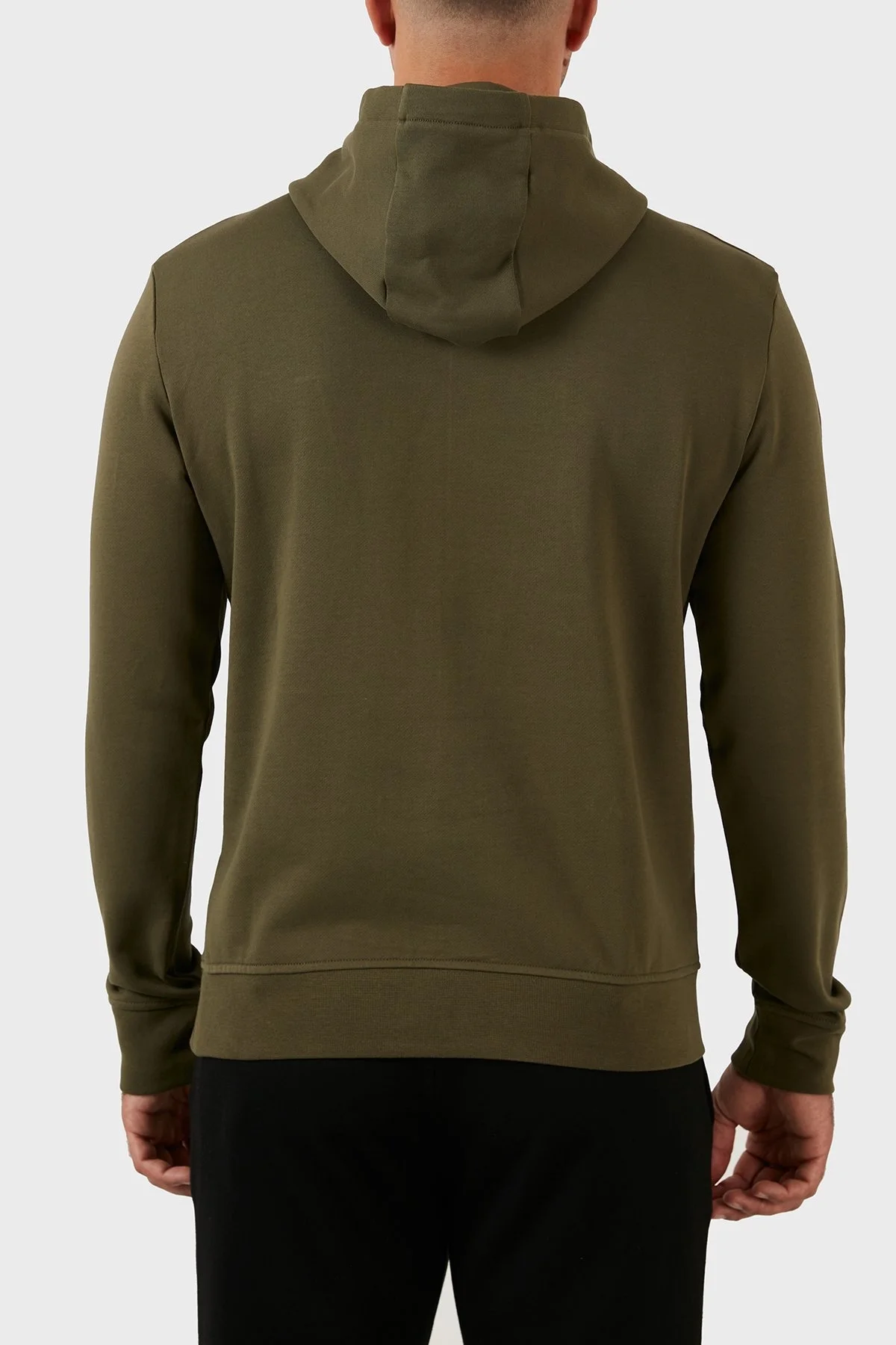 Armani Exchange Logolu Regular Fit Kapüşonlu % 100 Pamuk Erkek Sweat 8NZMPC ZJ1ZZ 1871 HAKİ - 5