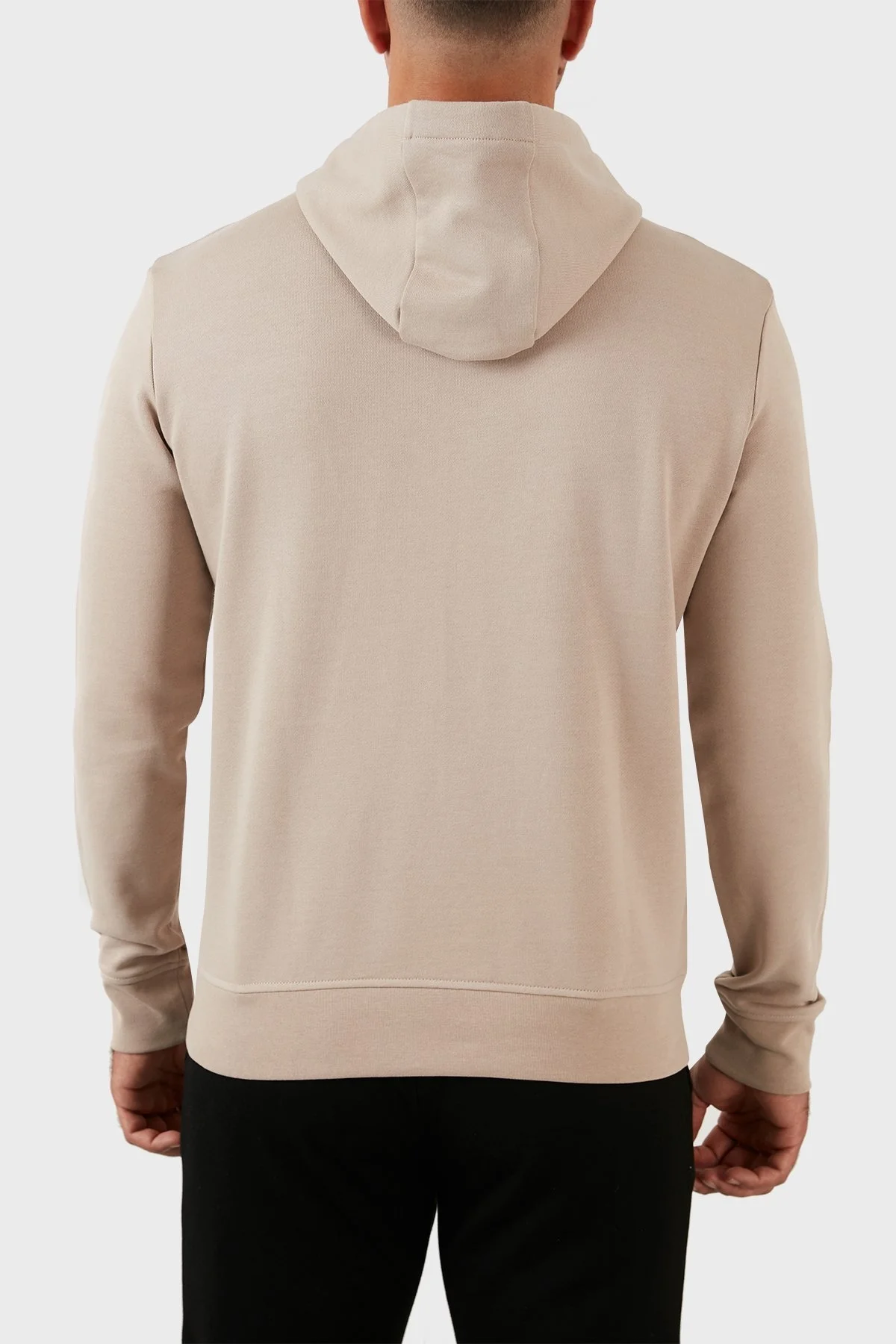 Armani Exchange Logolu Regular Fit Kapüşonlu % 100 Pamuk Erkek Sweat 8NZMPC ZJ1ZZ 6712 BEJ - 5
