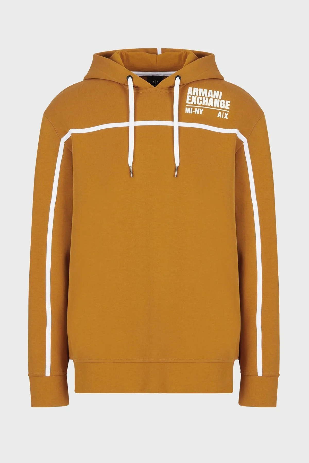 Armani Exchange Logolu Regular Fit Kapüşonlu Pamuklu Erkek Sweat 6LZMFE ZJ5NZ 1767 HARDAL - 4