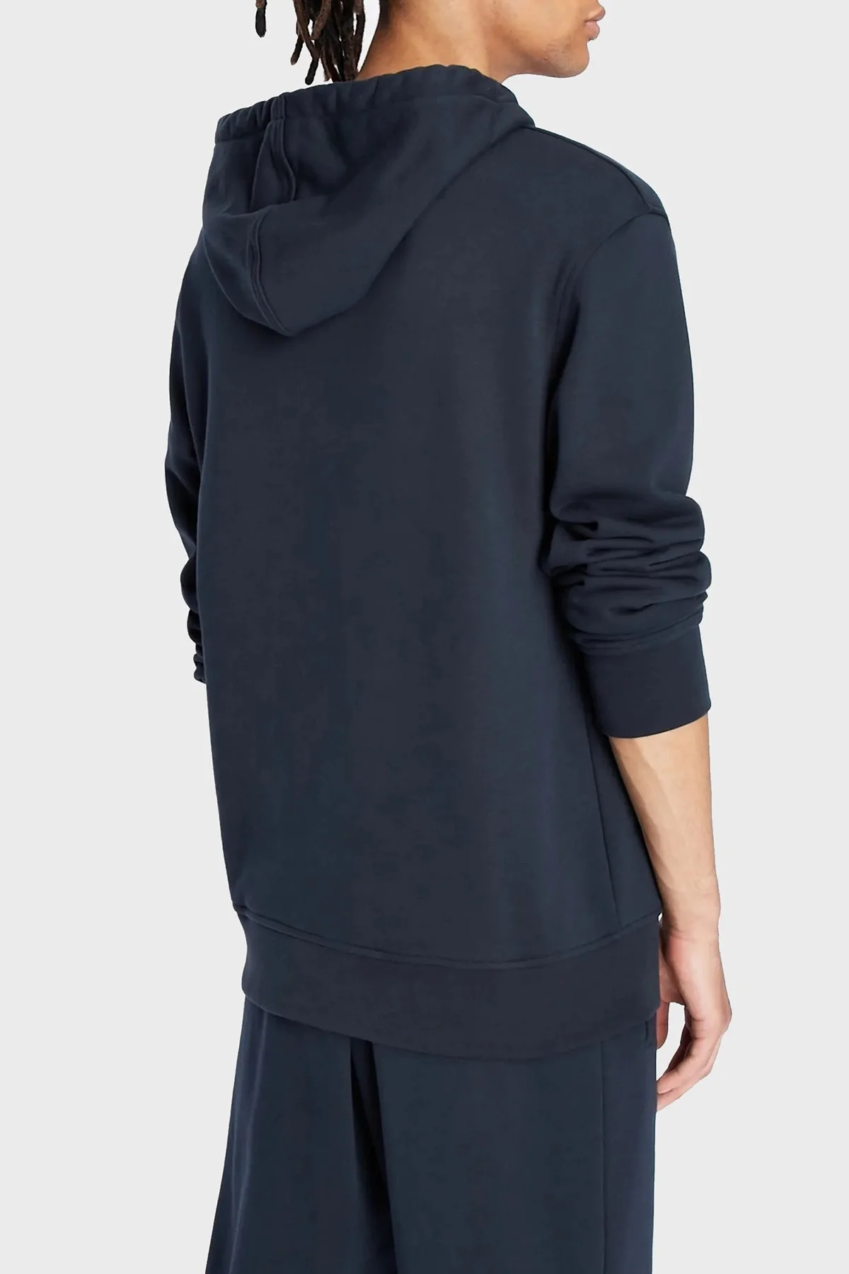 Armani Exchange Logolu Regular Fit Kapüşonlu Pamuklu Erkek Sweat 6LZMJC ZJ6HZ 1510 LACİVERT - 2