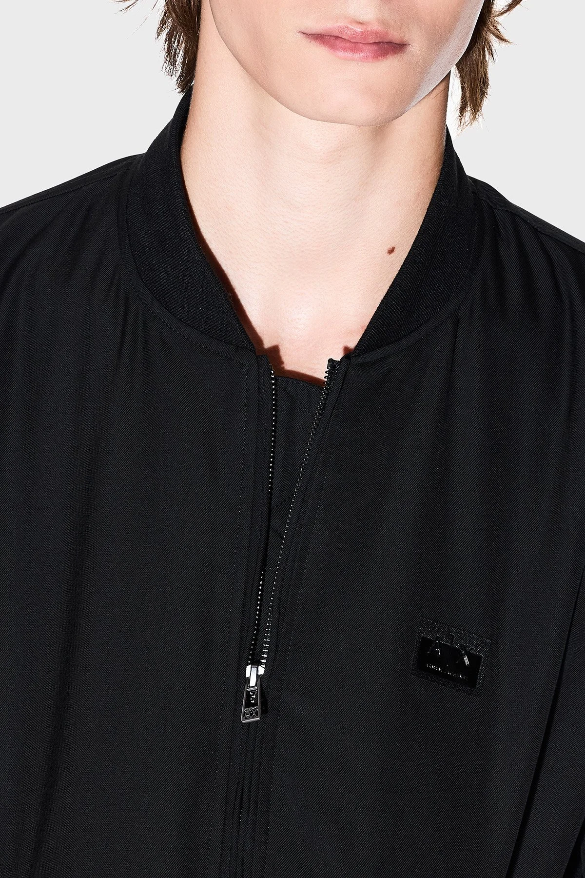 Armani Exchange Logolu Regular Fit Kolej Yaka Bomber Erkek Ceket XM001137 AF16672 UC001 SİYAH - 4