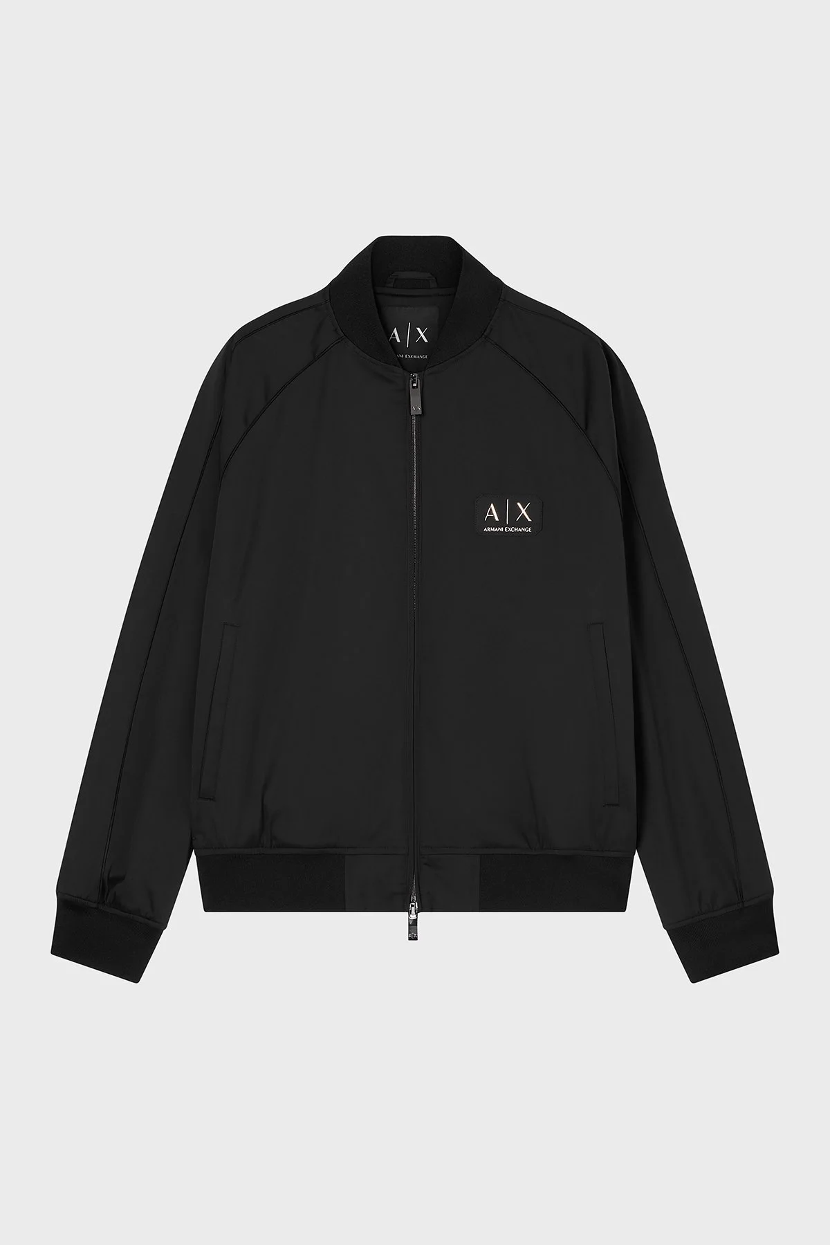 Armani Exchange Logolu Regular Fit Kolej Yaka Fermuarlı Erkek Ceket XM001836 AF20535 UC001 Siyah - 5