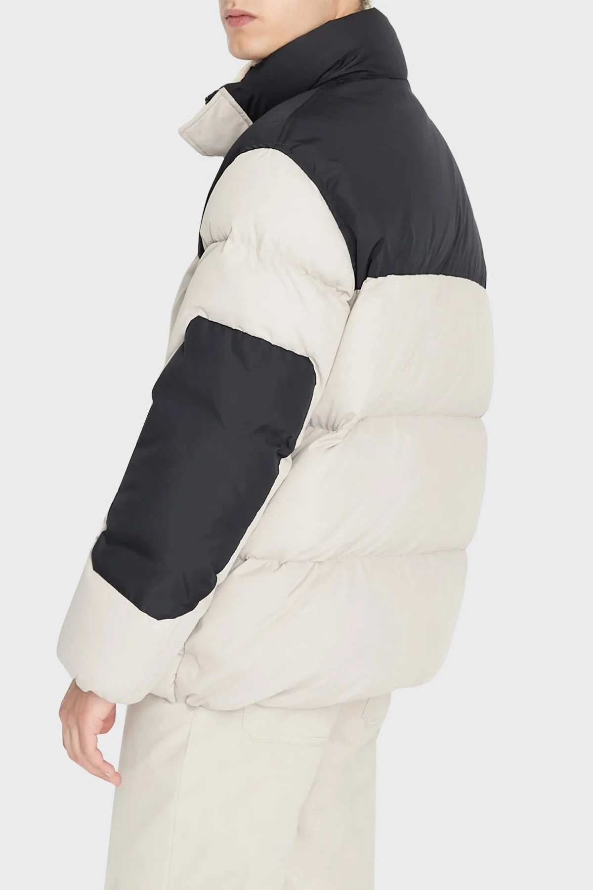 Armani Exchange Logolu Regular Fit Kuş Tüyü Dolgulu Dik Yaka Erkek Mont 6LZBL2 ZNWMZ 2786 BEJ - 2