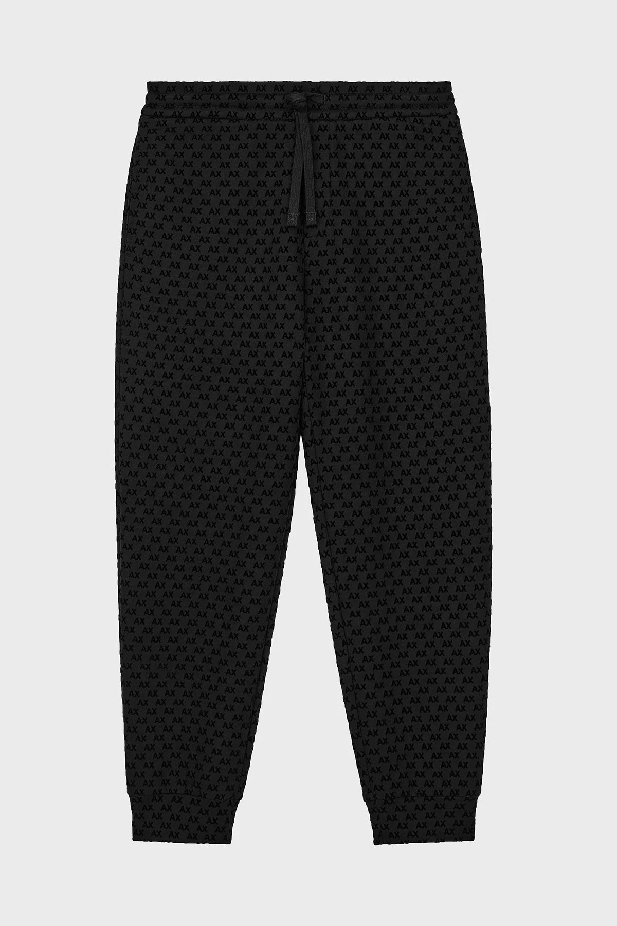 Armani Exchange Logolu Regular Fit Lastikli Paça Erkek Pantolon XM002904 AF10818 UC001 Siyah - 7