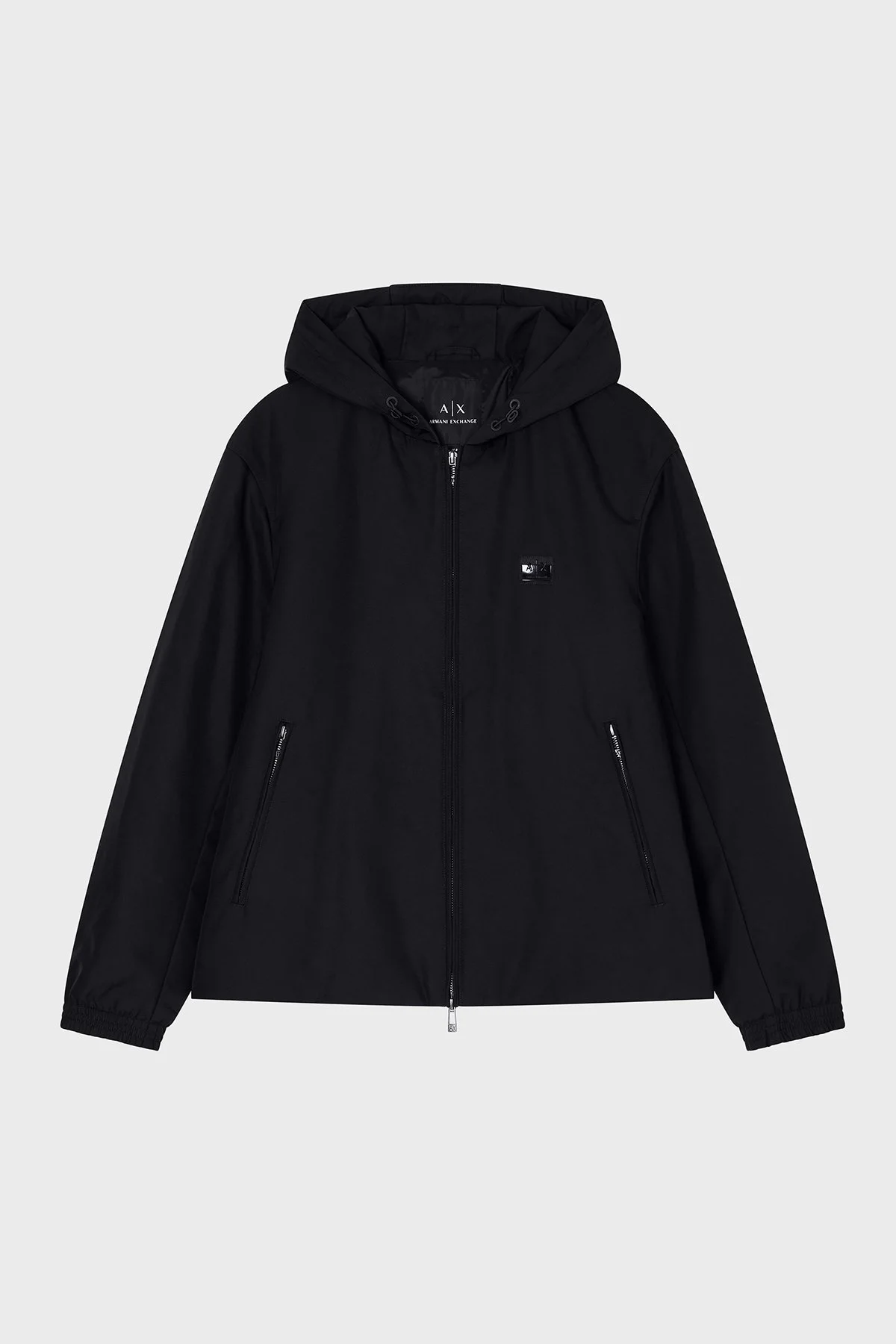 Armani Exchange Logolu Regular Fit Su ve Rüzgar Geçirmez Erkek Ceket XM001102 AF16672 UC001 SİYAH - 5