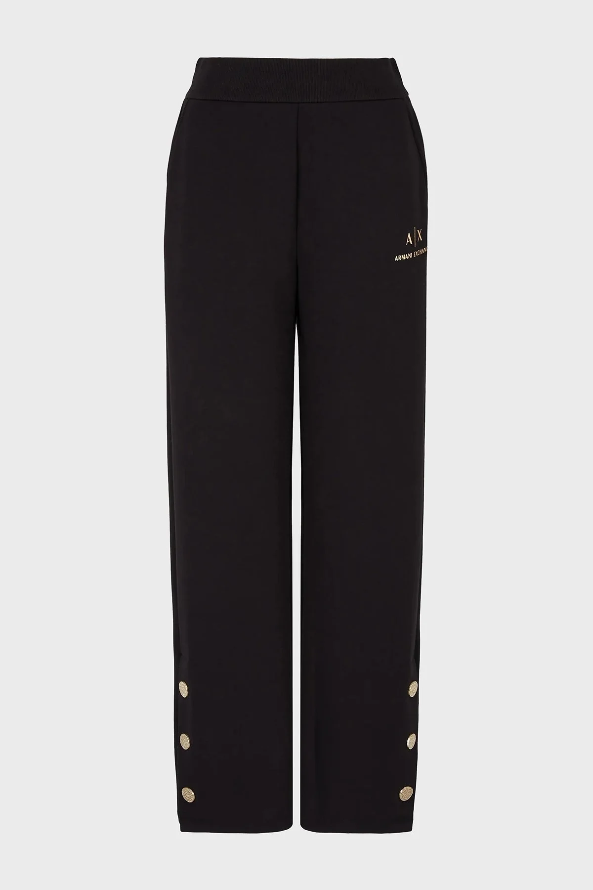 Armani Exchange Logolu Regular Fit Yüksek Bel Jogger Bayan Pantolon 6DYPGL YJEGZ 1200 SİYAH - 4