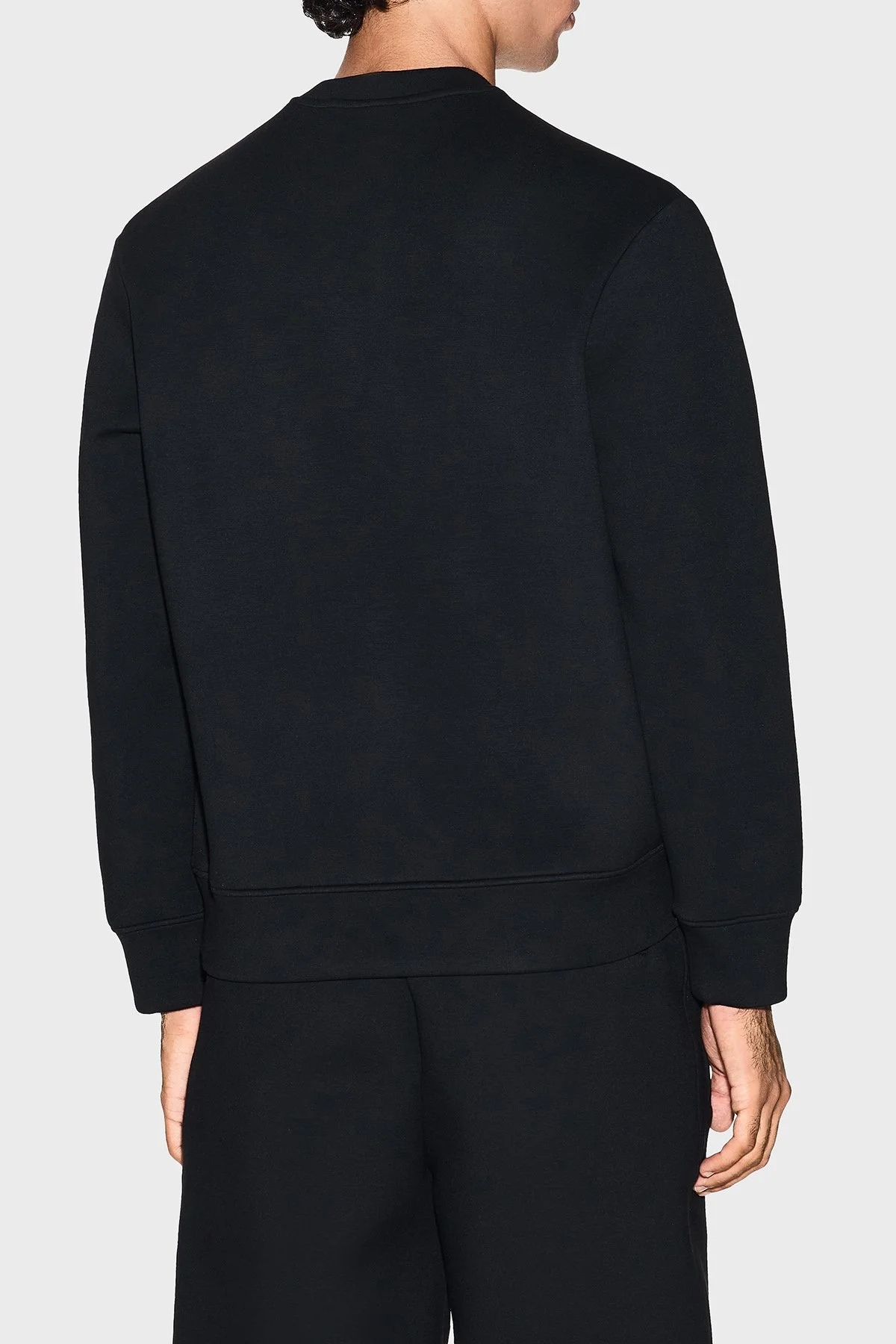 Armani Exchange Logolu Relaxed Fit Bisiklet Yaka Erkek Sweat XM001888 AF18746 UC001 SİYAH - 3