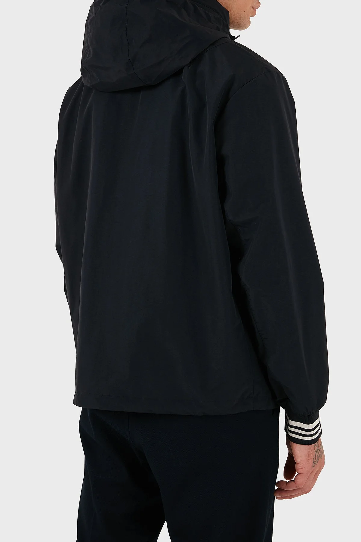 Armani Exchange Logolu Relaxed Fit Gizli Kapüşonlu Erkek Mont XM000932 AF15605 UB101 LACİVERT - 10