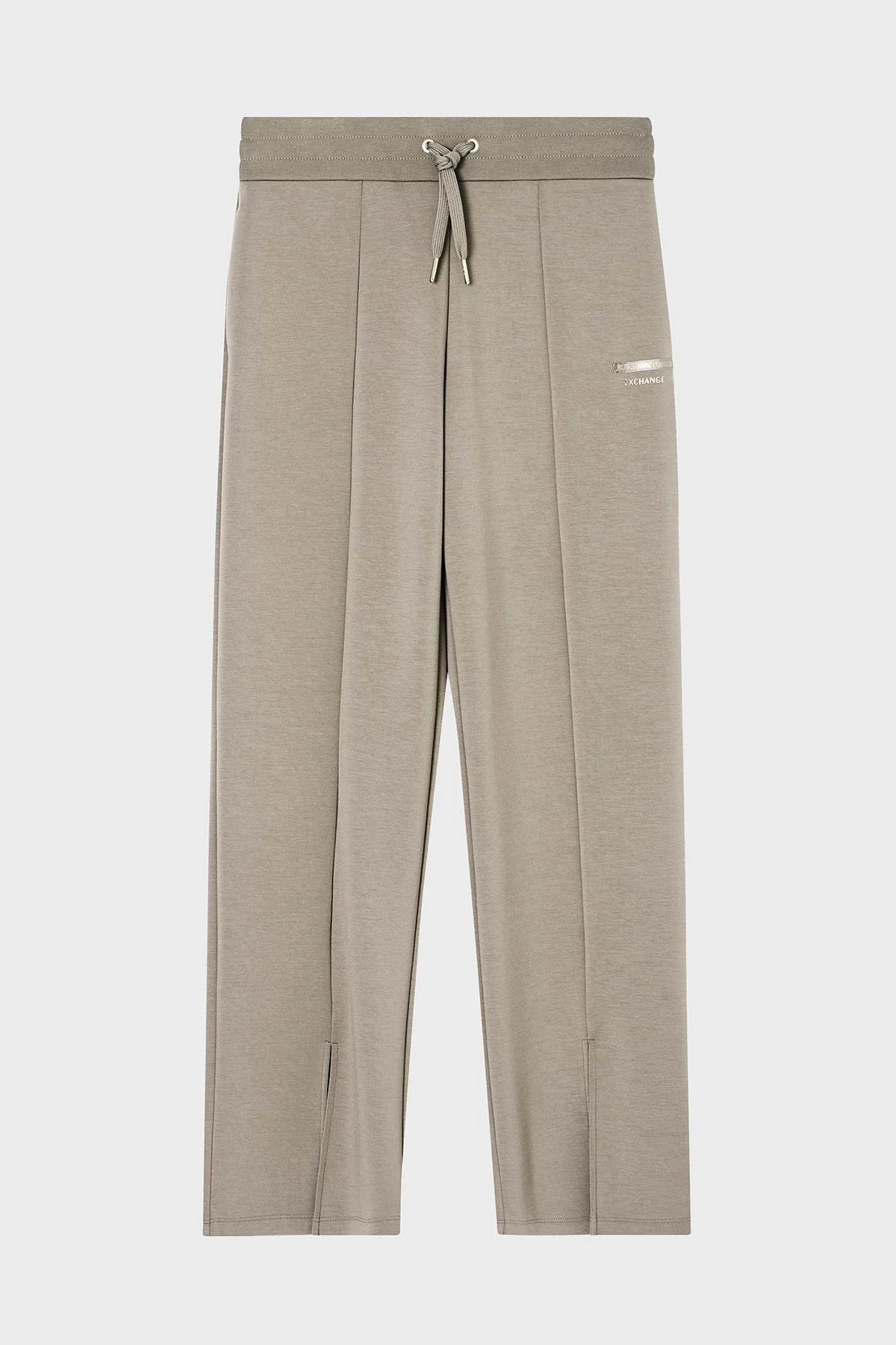 Armani Exchange Logolu Relaxed Fit Yırtmaçlı Geniş Paça Jogger Bayan Pantolon XW001289 AF16111 U6242 KAHVE - 5