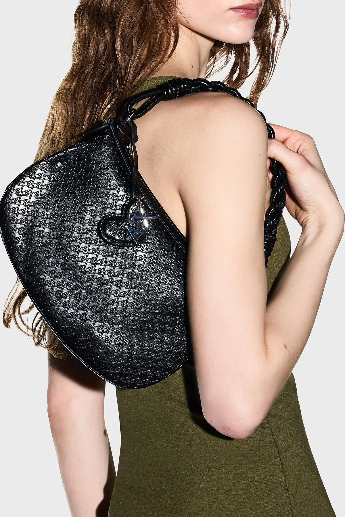 Armani Exchange Logolu Sabit Askılı Kadın Çanta XW002228 AF22632 UC001 SİYAH - 1