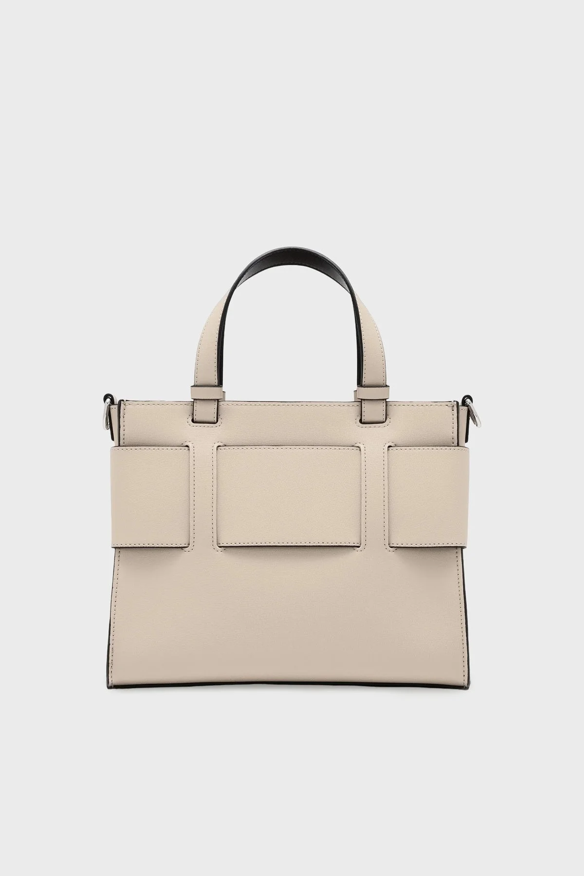Armani Exchange Logolu Sabit Askılı ve Ayarlanabilir Askılı Kadın Çanta 942690 0A874 U6223 BEJ - 3