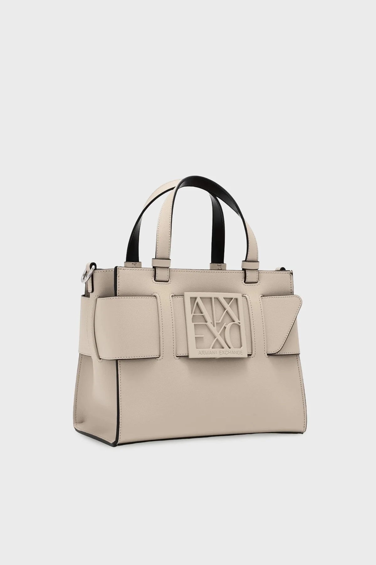 Armani Exchange Logolu Sabit Askılı ve Ayarlanabilir Askılı Kadın Çanta 942690 0A874 U6223 BEJ - 4