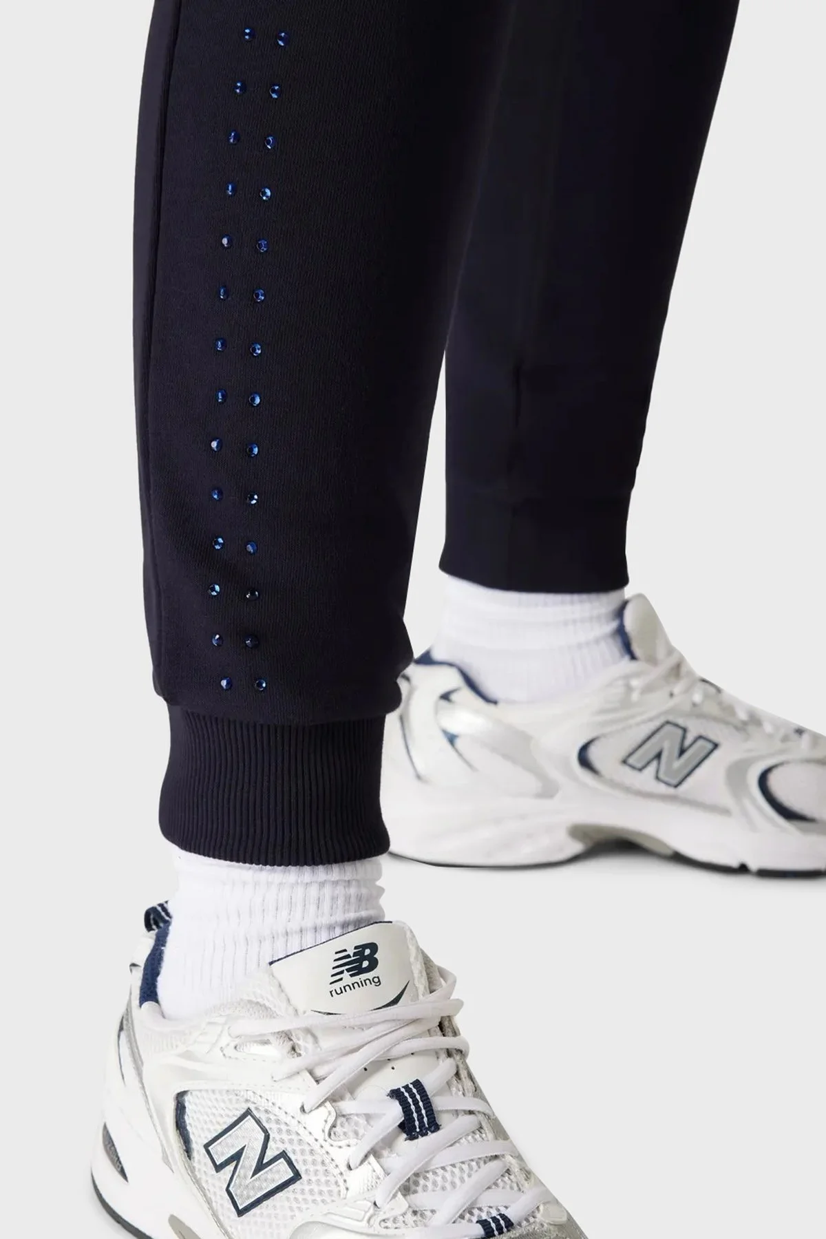 Armani Exchange Logolu Slim Fit Belden Bağlamalı Pamuklu Bayan Pantolon 6LYPAF YJ6PZ 1593 LACİVERT - 9