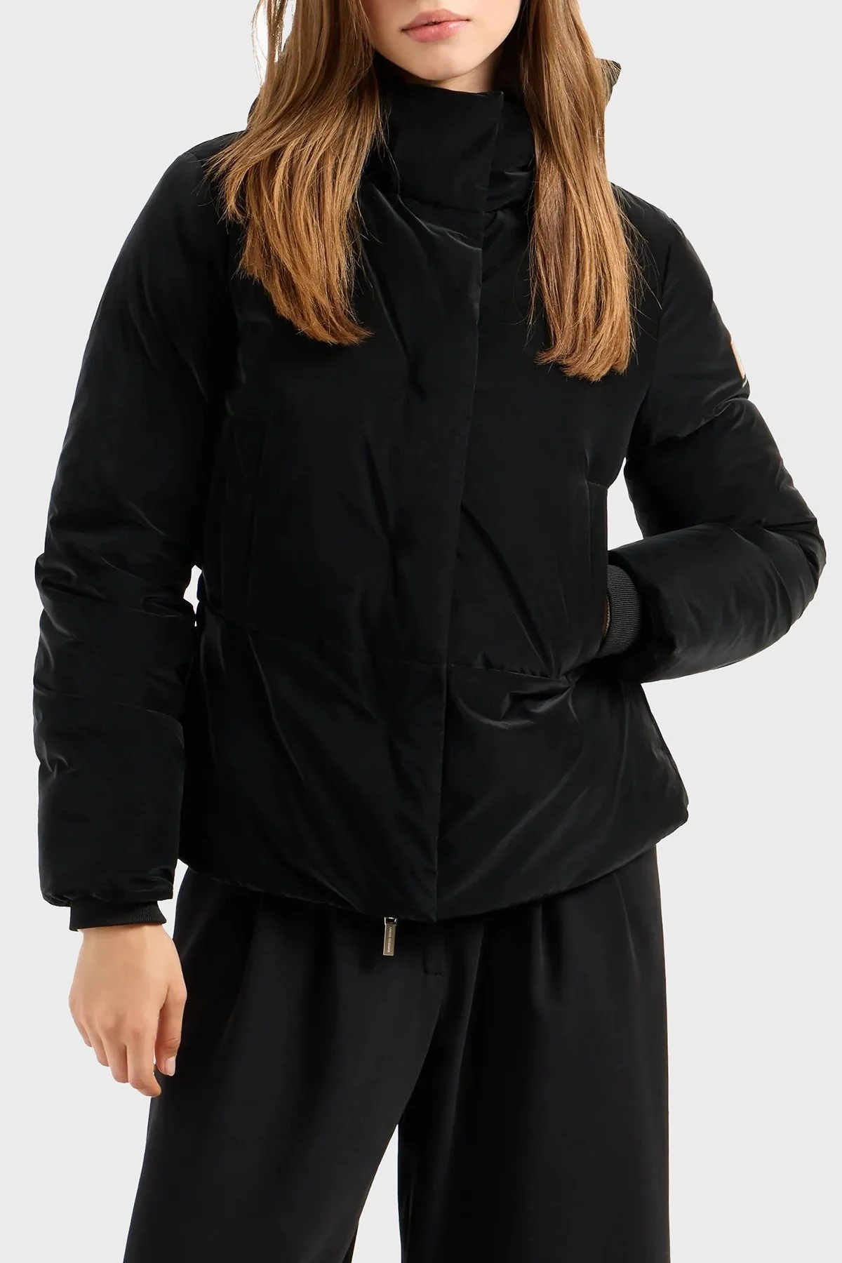 Armani Exchange Logolu Slim Fit Şişme Bayan Mont 6DYB43 YN6YZ 1200 SİYAH - 6