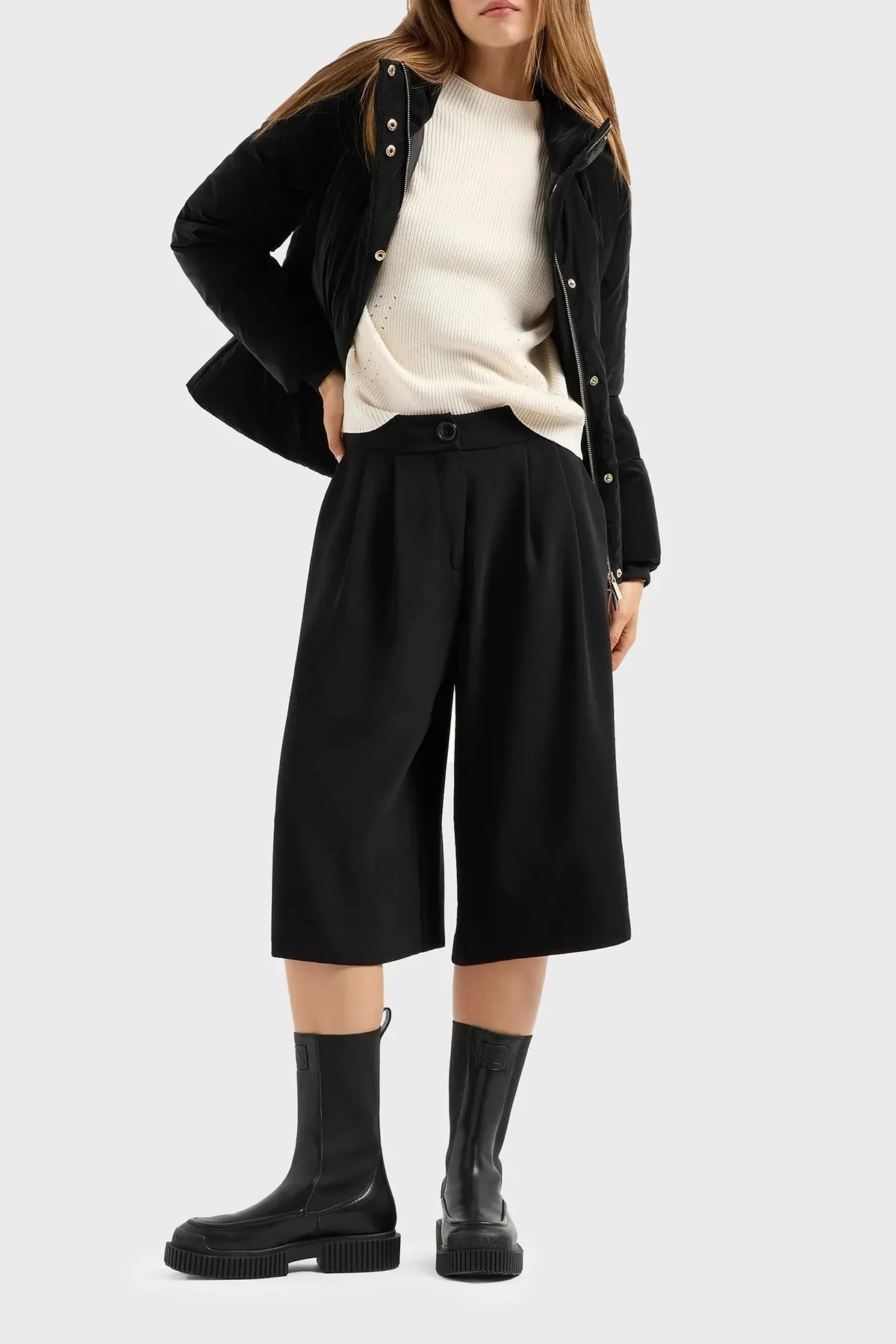 Armani Exchange Logolu Slim Fit Şişme Bayan Mont 6DYB43 YN6YZ 1200 SİYAH - 8