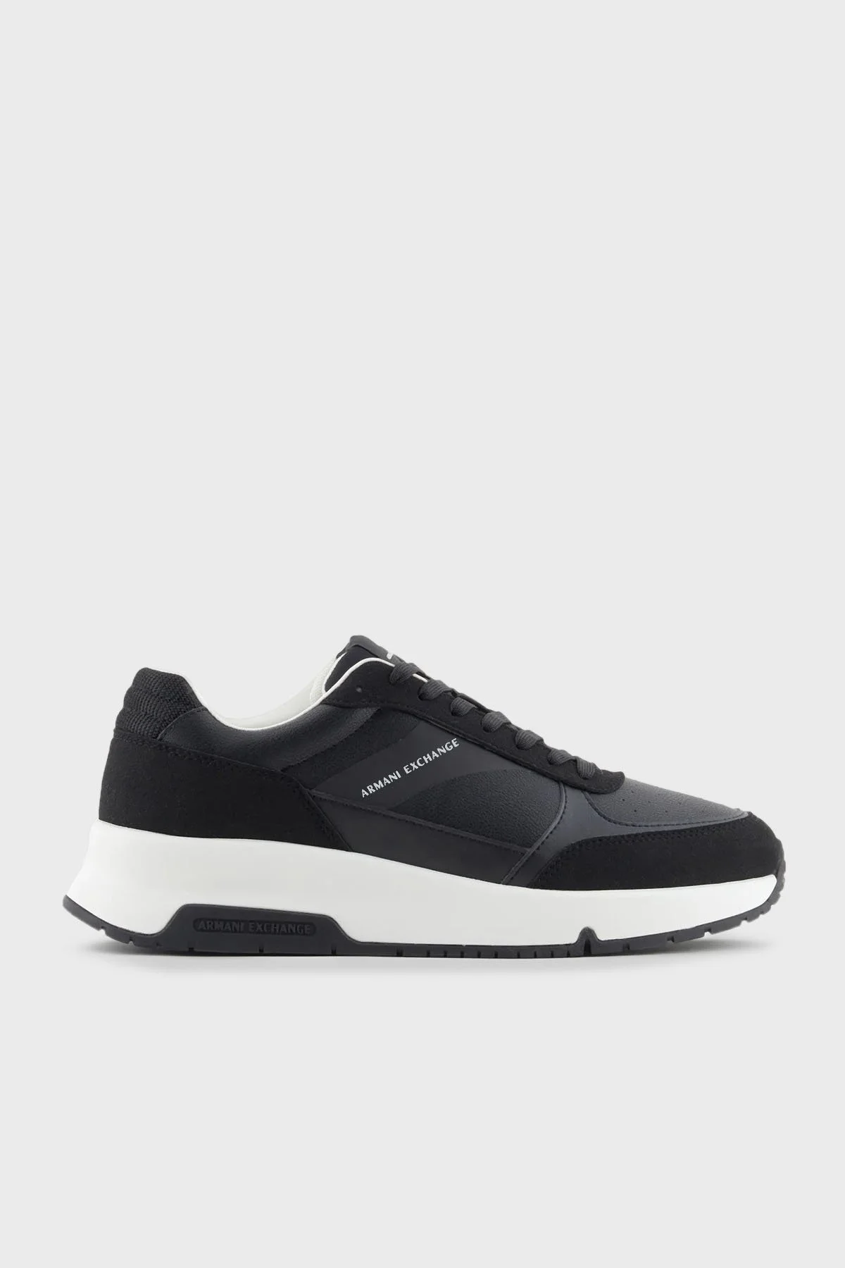 Armani Exchange Logolu Sneakaer Erkek Ayakkabı XUX225 XV862 K001 SİYAH - 1