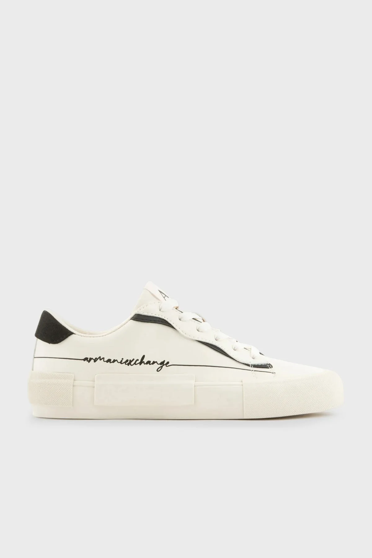 Armani Exchange Logolu Sneaker Bayan Ayakkabı XDX097 XV721 N480 BEYAZ-SİYAH - 1