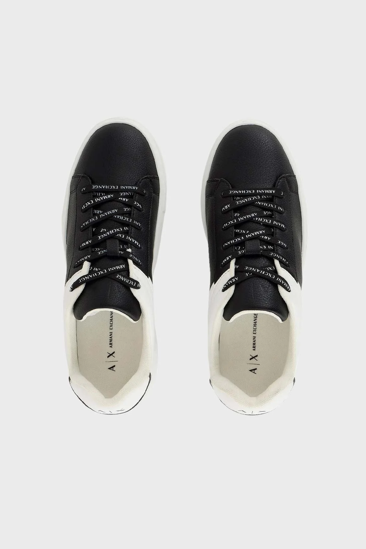 Armani Exchange Logolu Sneaker Bayan Ayakkabı XDX133 XV725 S277 SİYAH-BEYAZ - 3