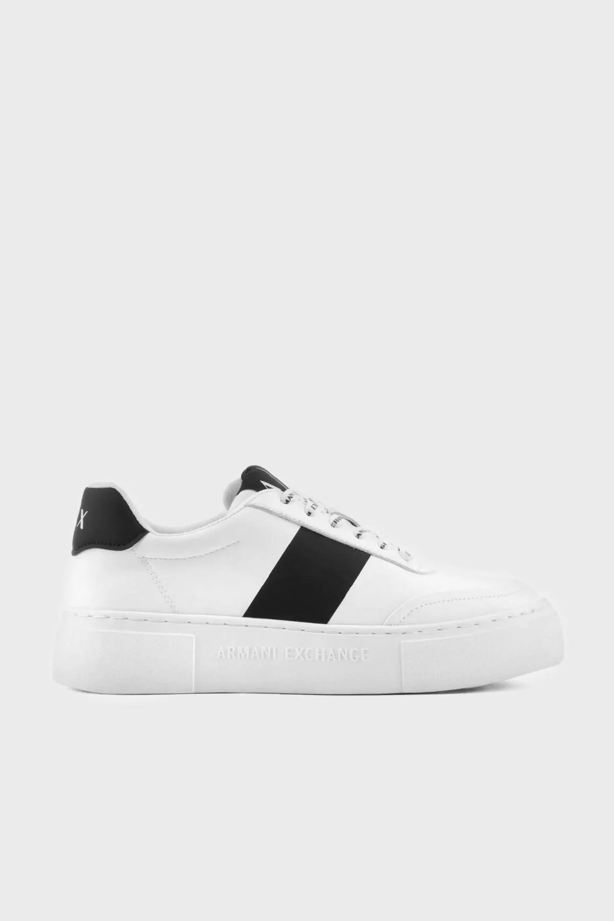 Armani Exchange Logolu Sneaker Bayan Ayakkabı XDX134 XV726 K488 BEYAZ-SİYAH - 1