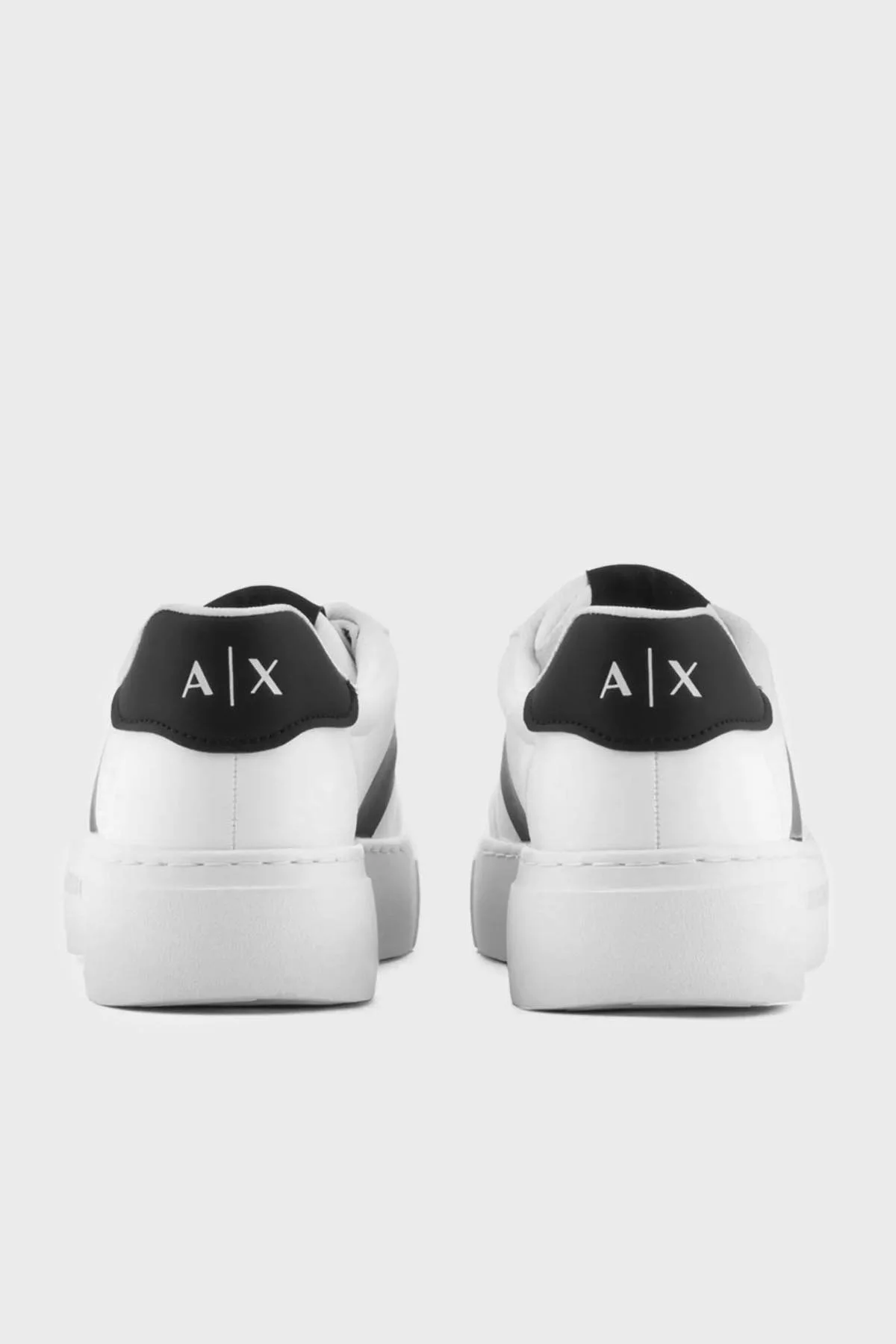 Armani Exchange Logolu Sneaker Bayan Ayakkabı XDX134 XV726 K488 BEYAZ-SİYAH - 4