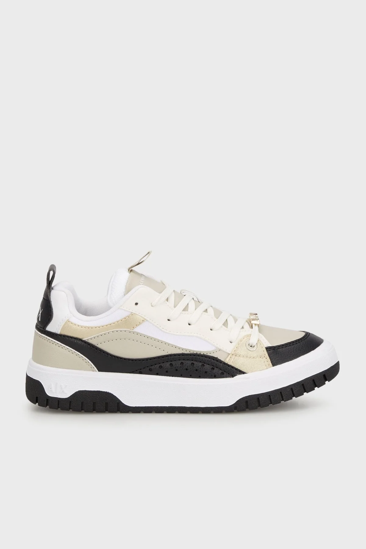 Armani Exchange Logolu Sneaker Bayan Ayakkabı XDX168 XV894 S949 BEJ - 1