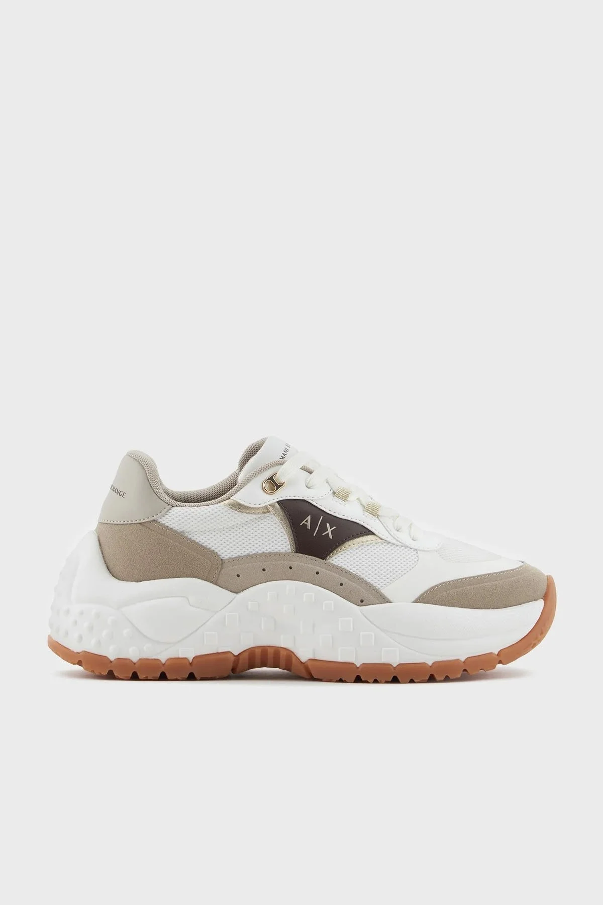 Armani Exchange Logolu Sneaker Bayan Ayakkabı XDX171 XV898 U300 BEYAZ - 1