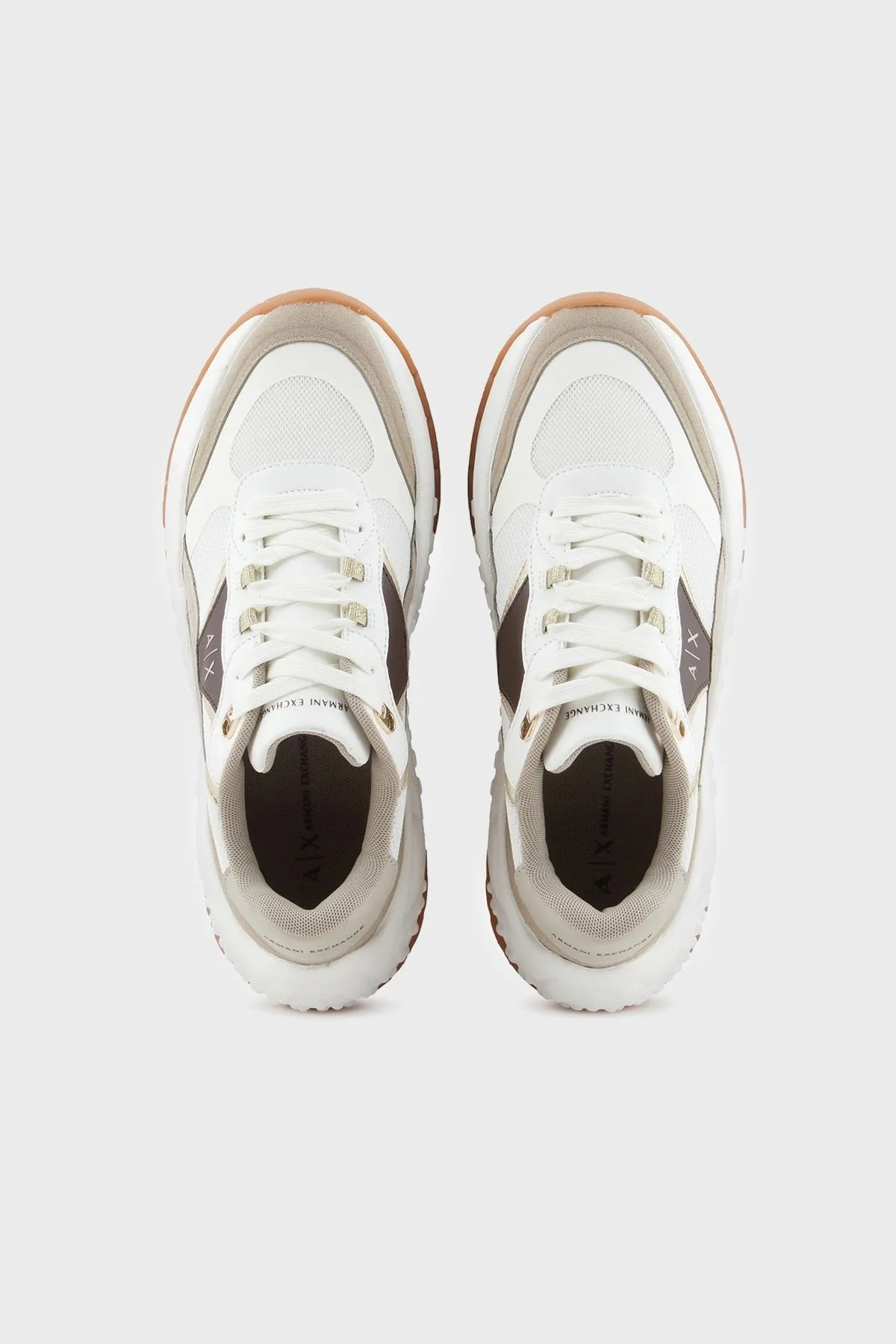 Armani Exchange Logolu Sneaker Bayan Ayakkabı XDX171 XV898 U300 BEYAZ - 3