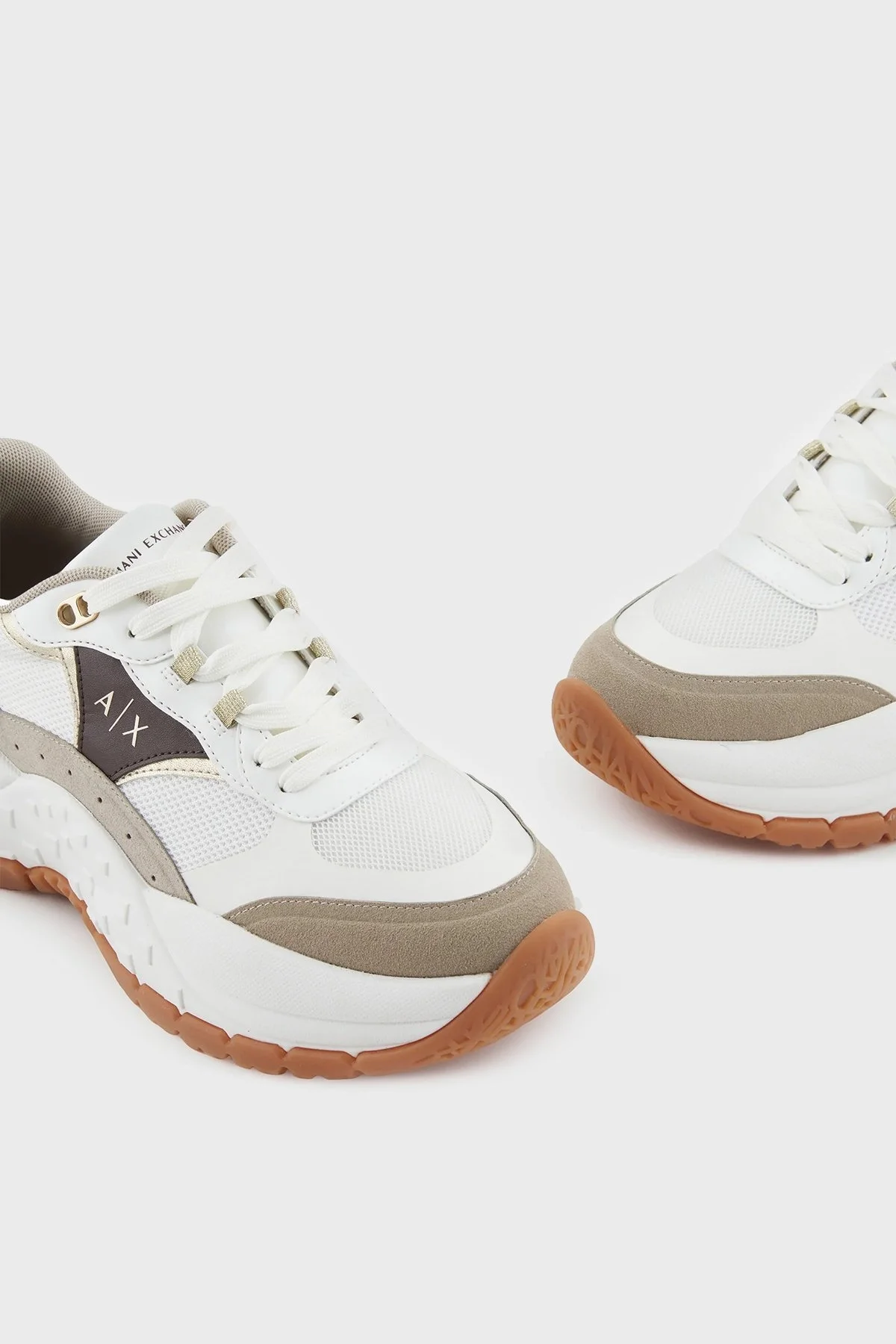 Armani Exchange Logolu Sneaker Bayan Ayakkabı XDX171 XV898 U300 BEYAZ - 5