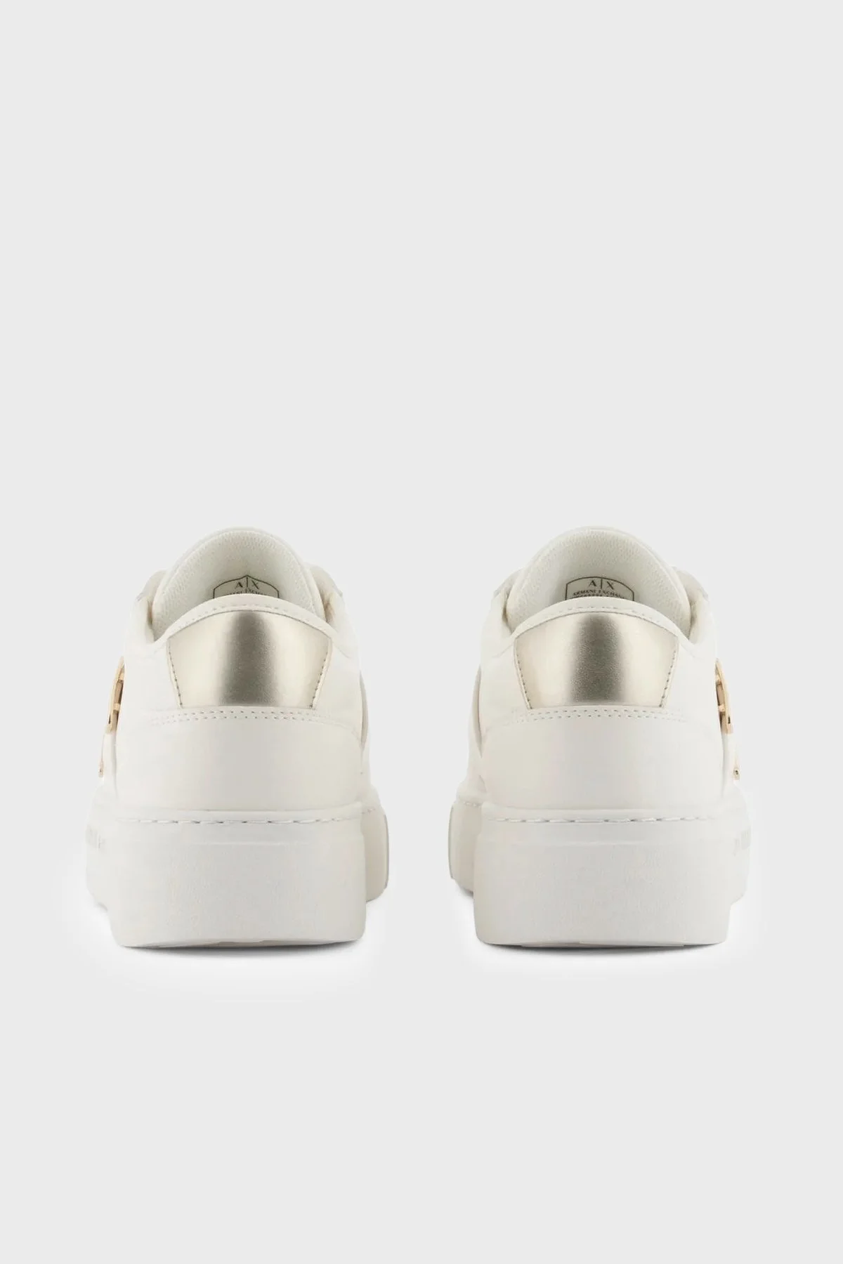 Armani Exchange Logolu Sneaker Bayan Ayakkabı XW002224 AF21429 MZ128 EKRU-GOLD - 5