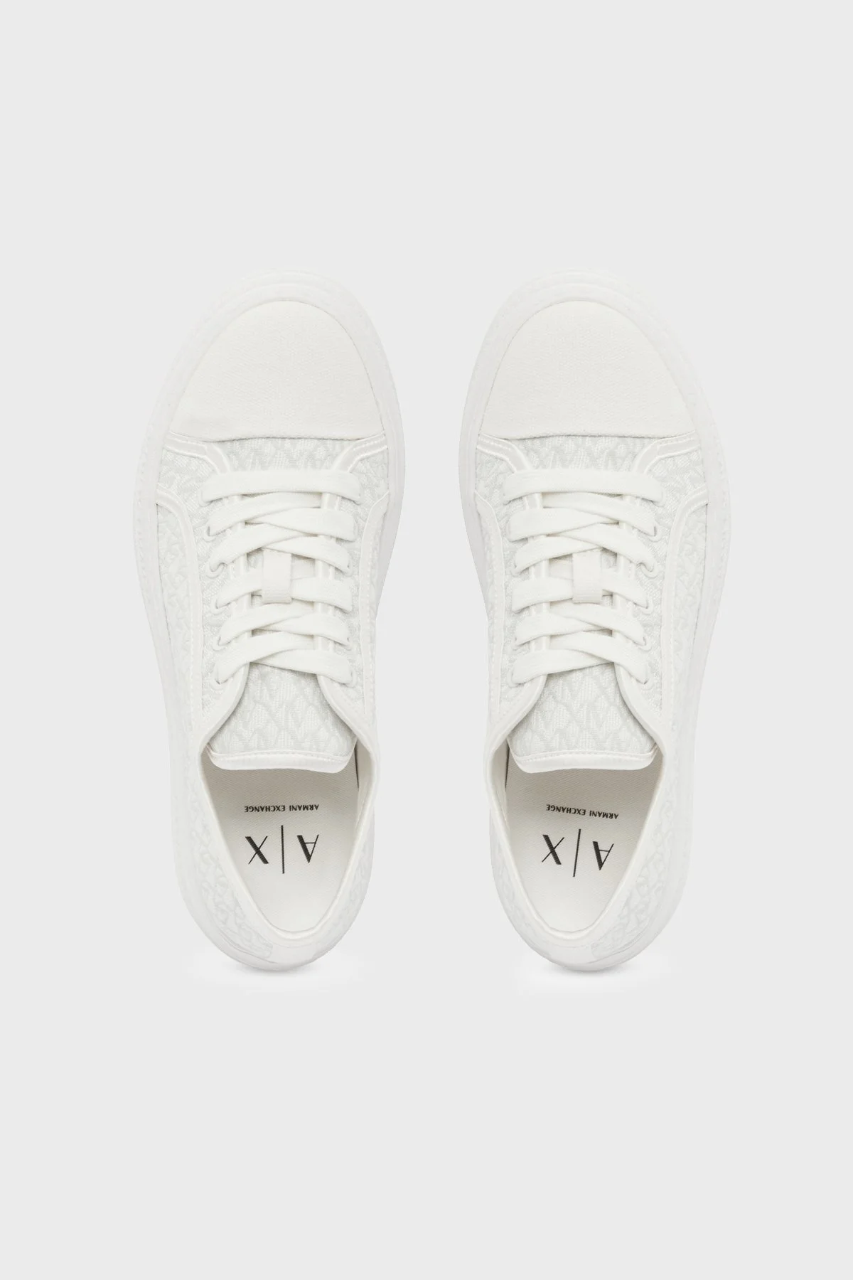 Armani Exchange Logolu Sneaker Bayan Ayakkabı XW002786 AF23055 M0107 HAKİ-BEJ - 3