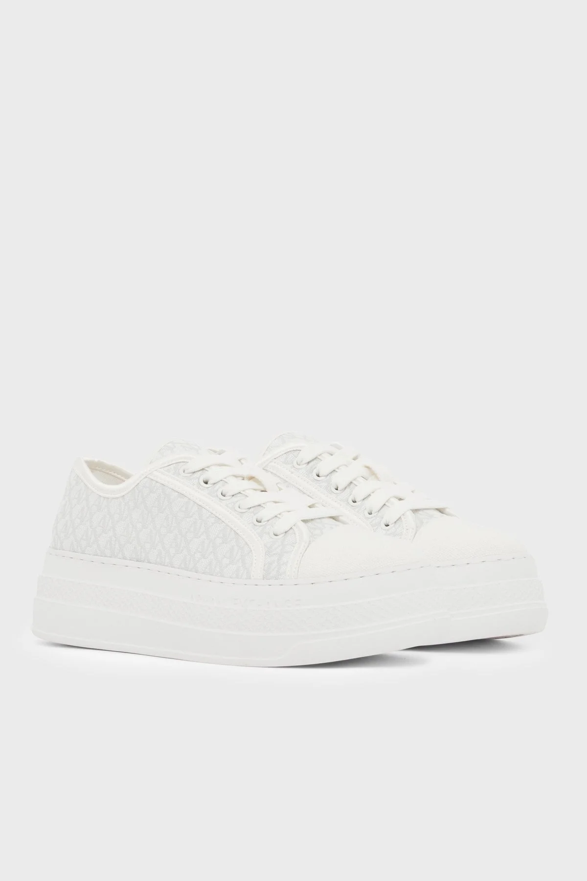 Armani Exchange Logolu Sneaker Bayan Ayakkabı XW002786 AF23055 M0107 HAKİ-BEJ - 2