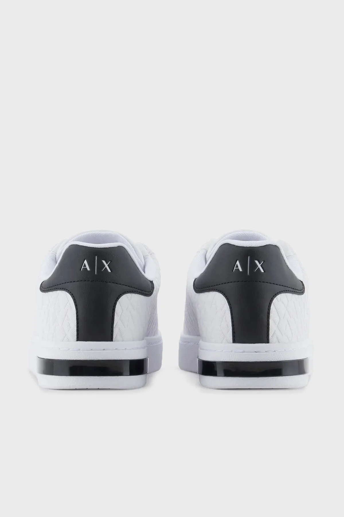 Armani Exchange Logolu Sneaker Erkek Ayakkabı XM000140 AF11916 M0028 BEYAZ-SİYAH - 4