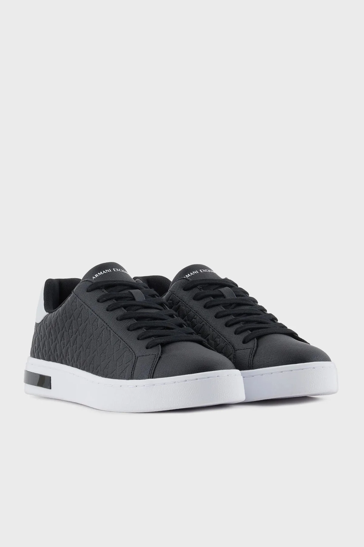 Armani Exchange Logolu Sneaker Erkek Ayakkabı XM000140 AF11916 MC011 SİYAH-BEYAZ - 2