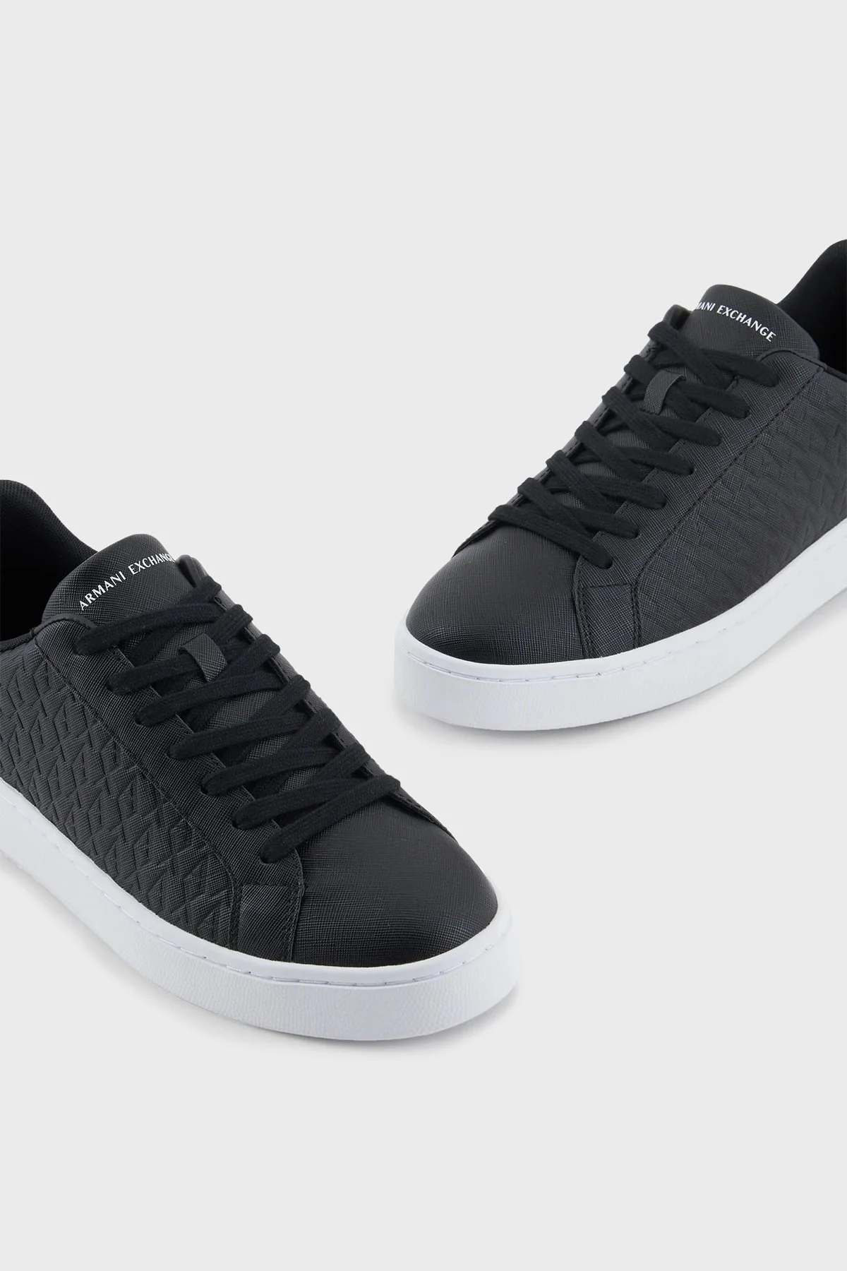 Armani Exchange Logolu Sneaker Erkek Ayakkabı XM000140 AF11916 MC011 SİYAH-BEYAZ - 5