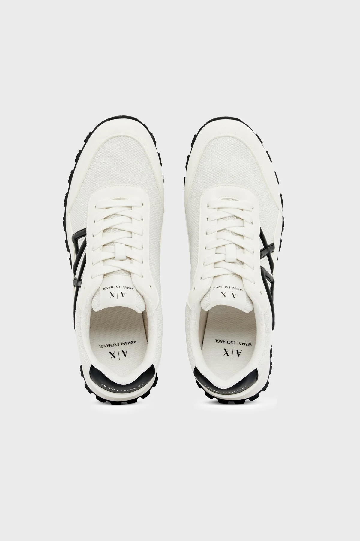 Armani Exchange Logolu Sneaker Erkek Ayakkabı XM001960 AF19388 M0017 BEYAZ-SİYAH - 3