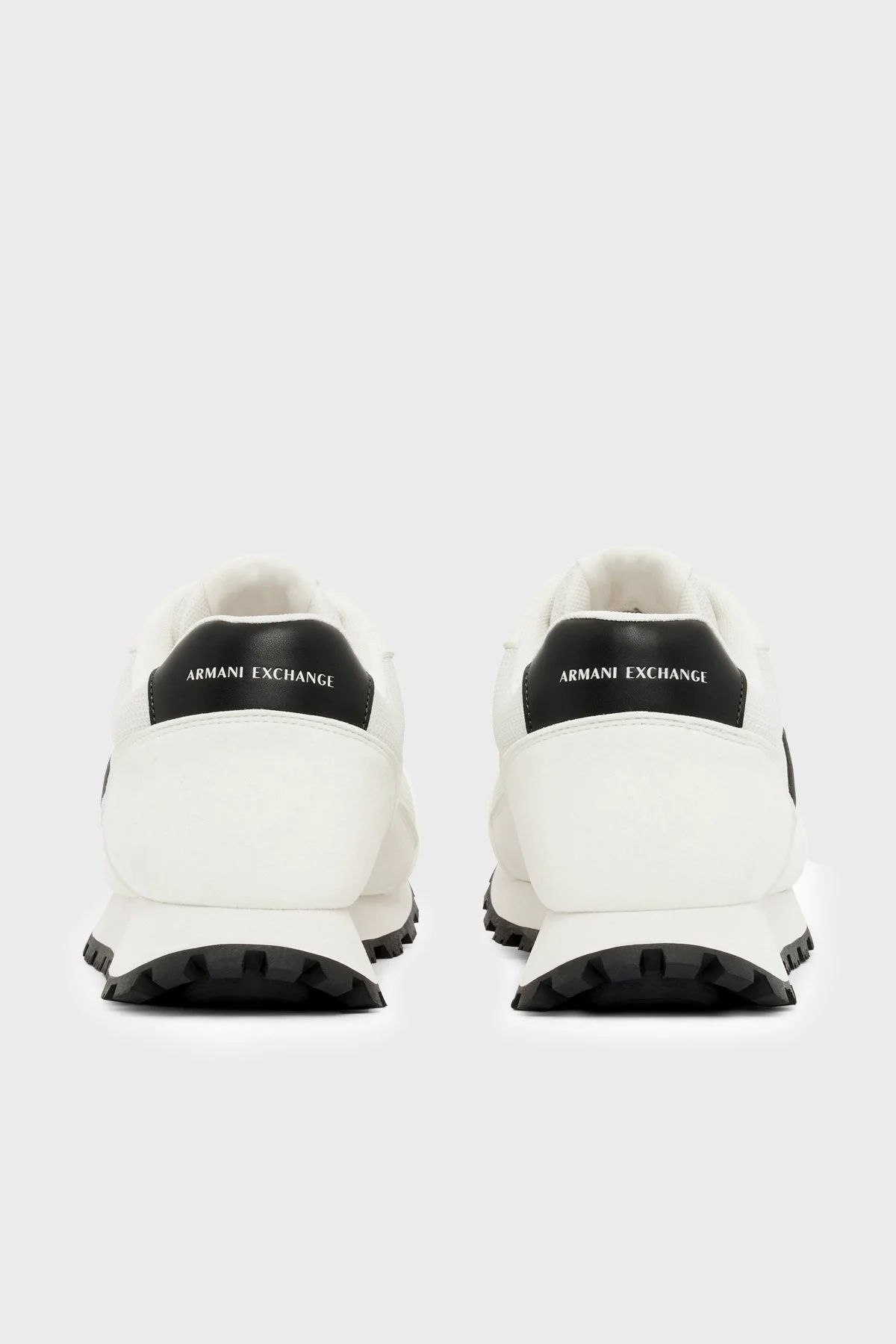 Armani Exchange Logolu Sneaker Erkek Ayakkabı XM001960 AF19388 M0017 BEYAZ-SİYAH - 5