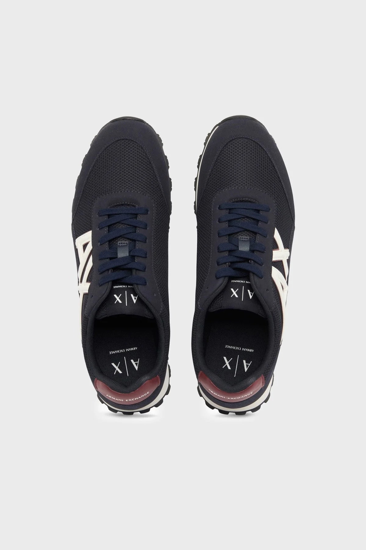 Armani Exchange Logolu Sneaker Erkek Ayakkabı XM001960 AF19388 MB802 Lacivert-beyaz - 3