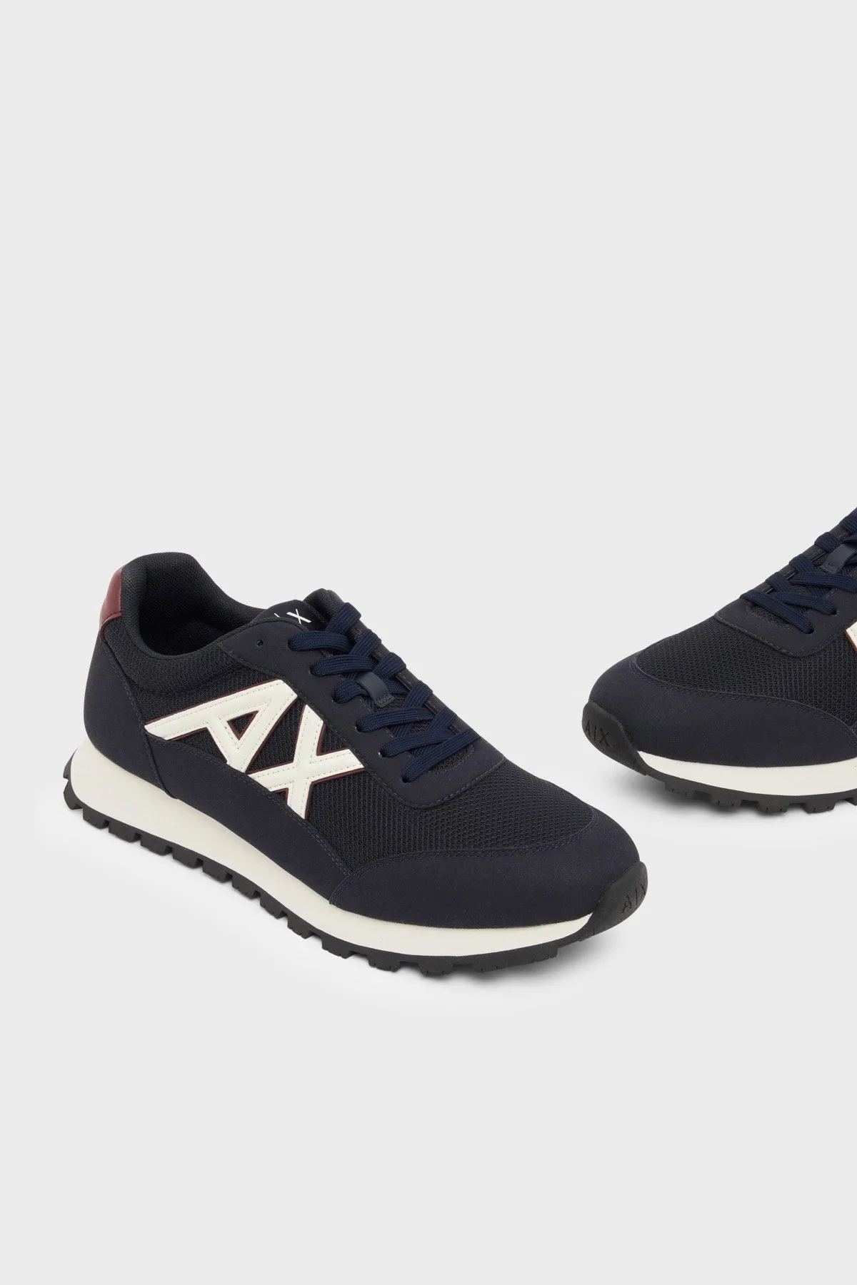 Armani Exchange Logolu Sneaker Erkek Ayakkabı XM001960 AF19388 MB802 Lacivert-beyaz - 5