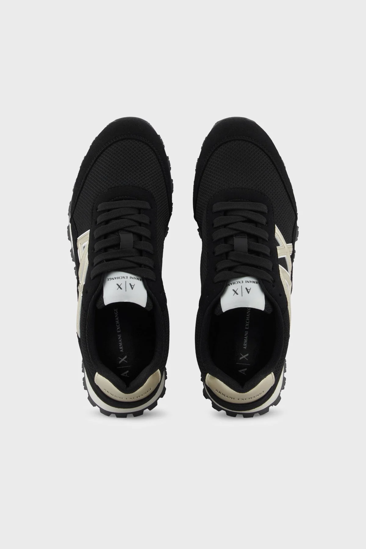 Armani Exchange Logolu Sneaker Erkek Ayakkabı XM001960 AF19388 MC077 SİYAH - 3