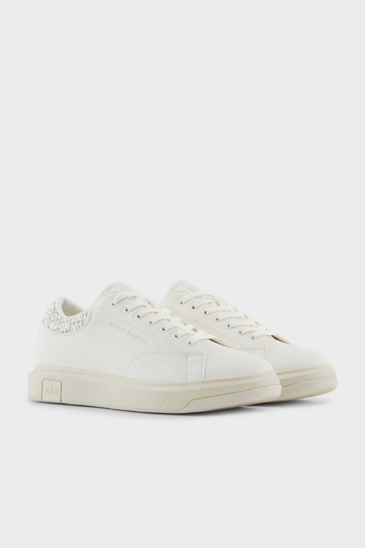 Armani Exchange Logolu Sneaker Erkek Ayakkabı XM001964 AF19403 M0017 BEYAZ-SİYAH - 8