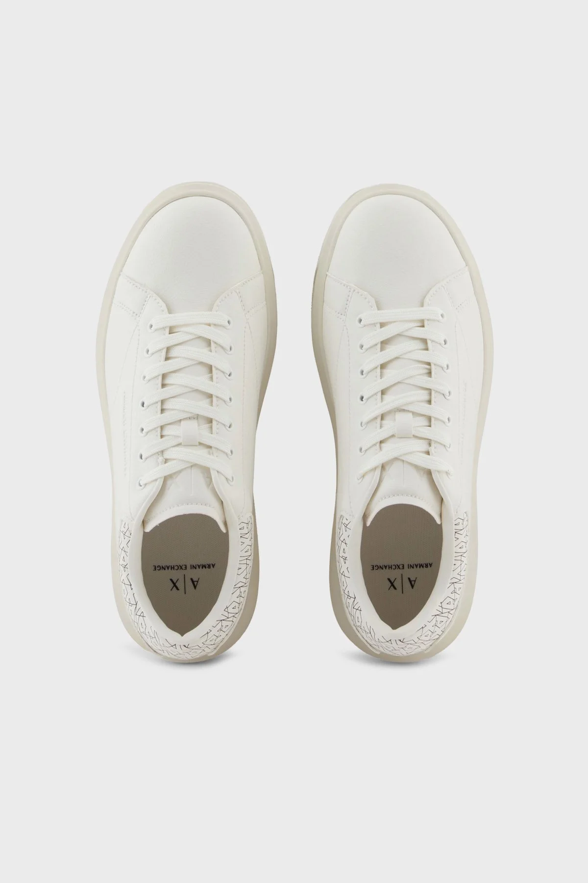 Armani Exchange Logolu Sneaker Erkek Ayakkabı XM001964 AF19403 M0017 BEYAZ-SİYAH - 9