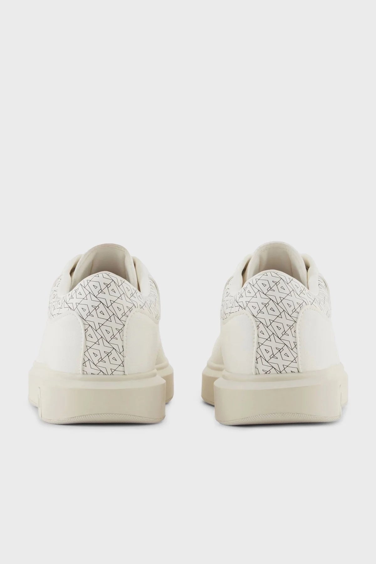 Armani Exchange Logolu Sneaker Erkek Ayakkabı XM001964 AF19403 M0017 BEYAZ-SİYAH - 10