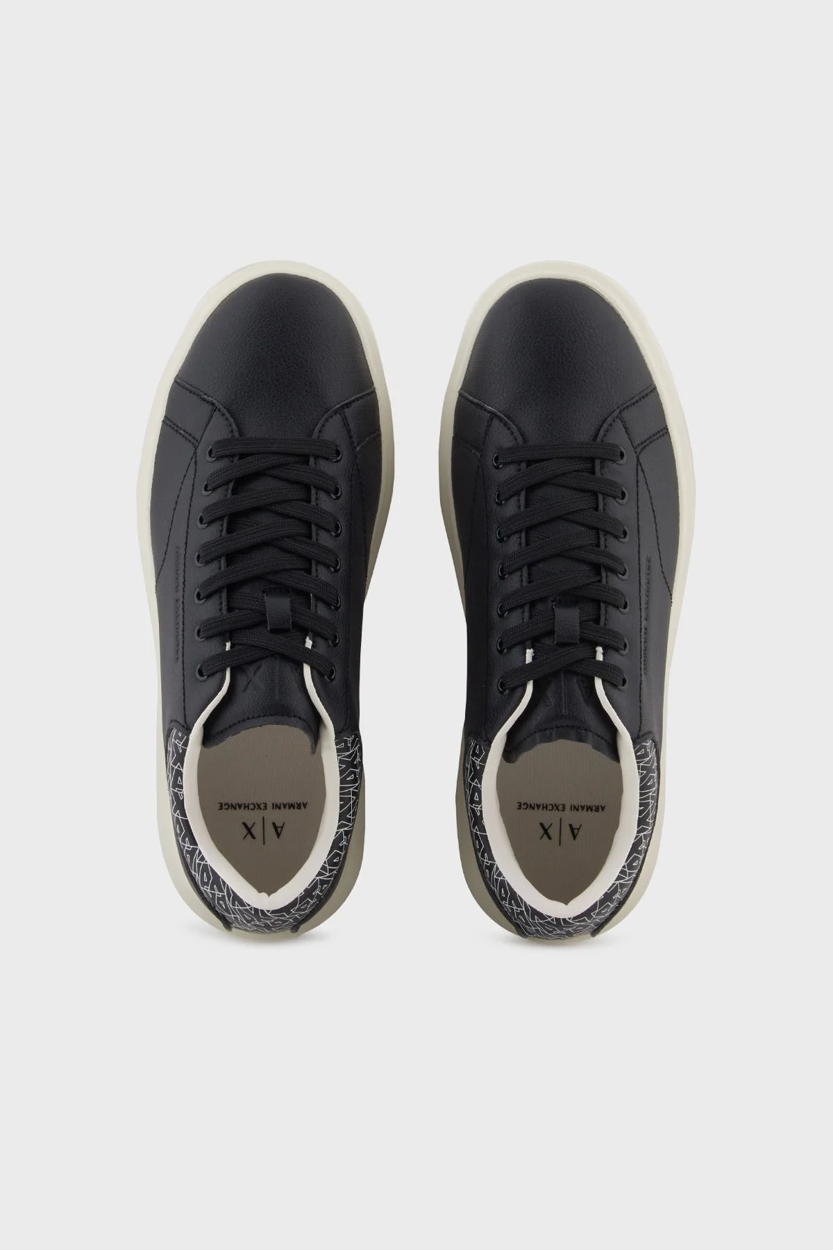 Armani Exchange Logolu Sneaker Erkek Ayakkabı XM001964 AF19403 MC024 SİYAH-BEYAZ - 3