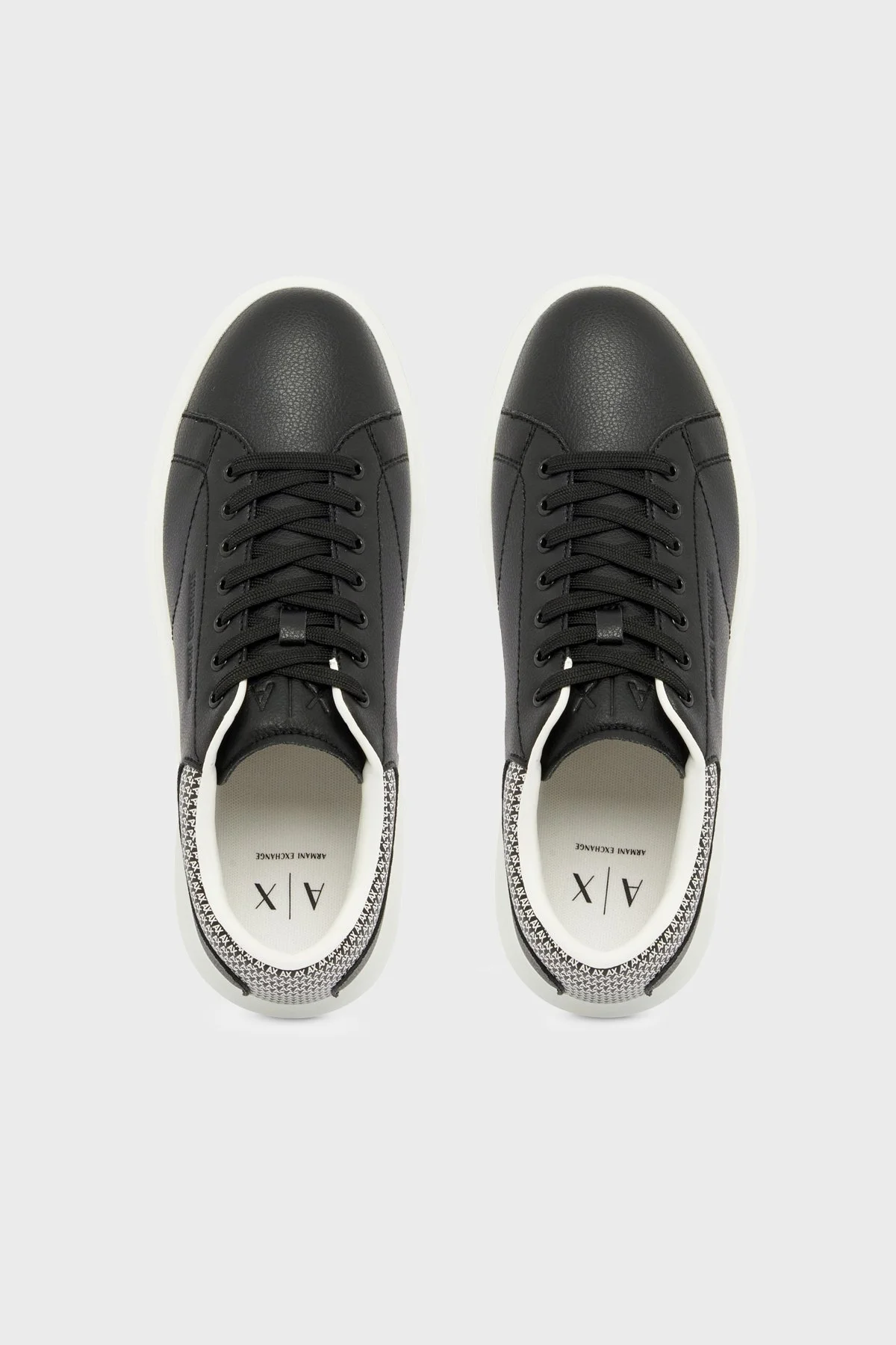 Armani Exchange Logolu Sneaker Erkek Ayakkabı XM001964 AF19403 MC562 SİYAH - 3