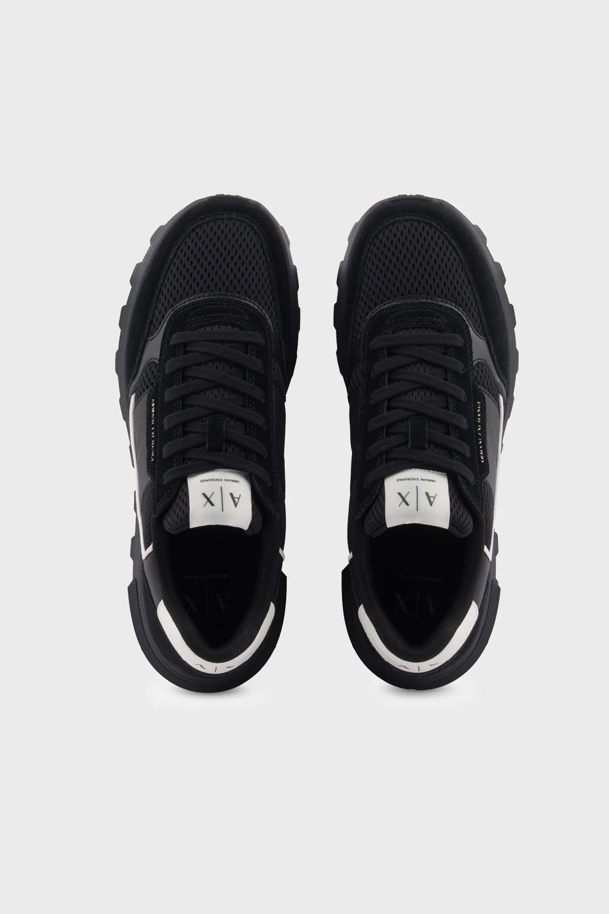 Armani Exchange Logolu Sneaker Erkek Ayakkabı XM002197 AF17447 MC024 SİYAH-BEYAZ - 3