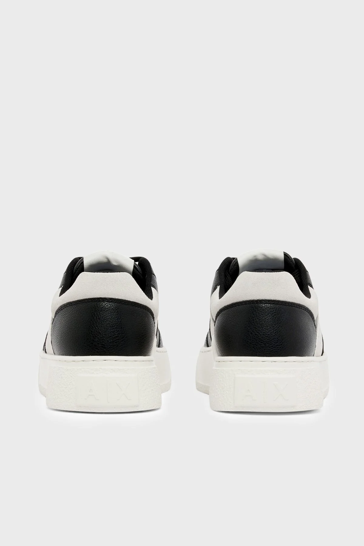 Armani Exchange Logolu Sneaker Erkek Ayakkabı XM002627 AF17540 MC482 Siyah-beyaz - 5