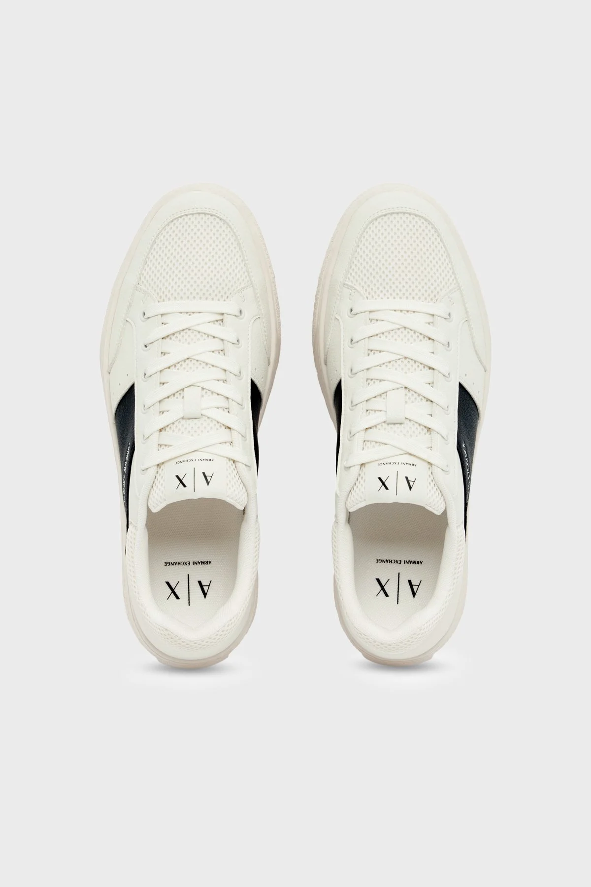 Armani Exchange Logolu Sneaker Erkek Ayakkabı XM002627 AF22831 M0017 SİYAH-BEYAZ - 3